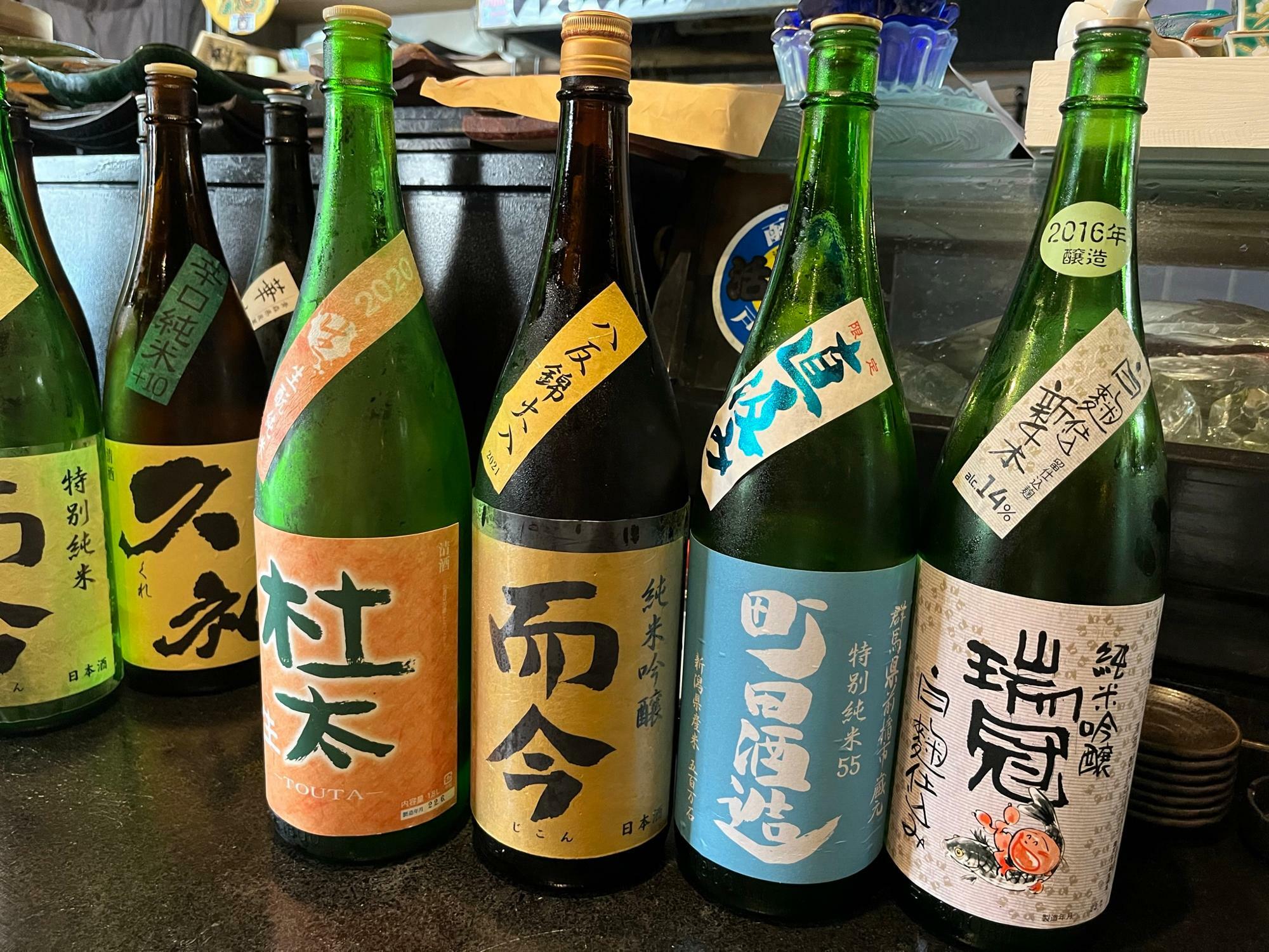 希少銘柄の日本酒もお手頃価格で味わえます