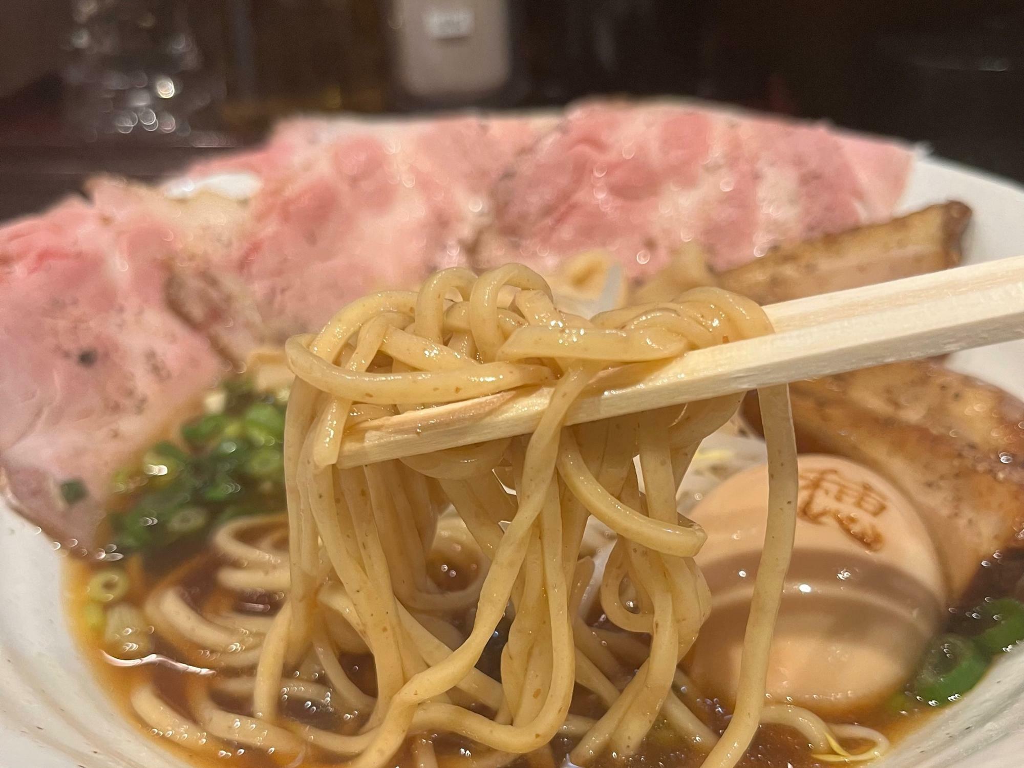 喉越しが良い自家製麺