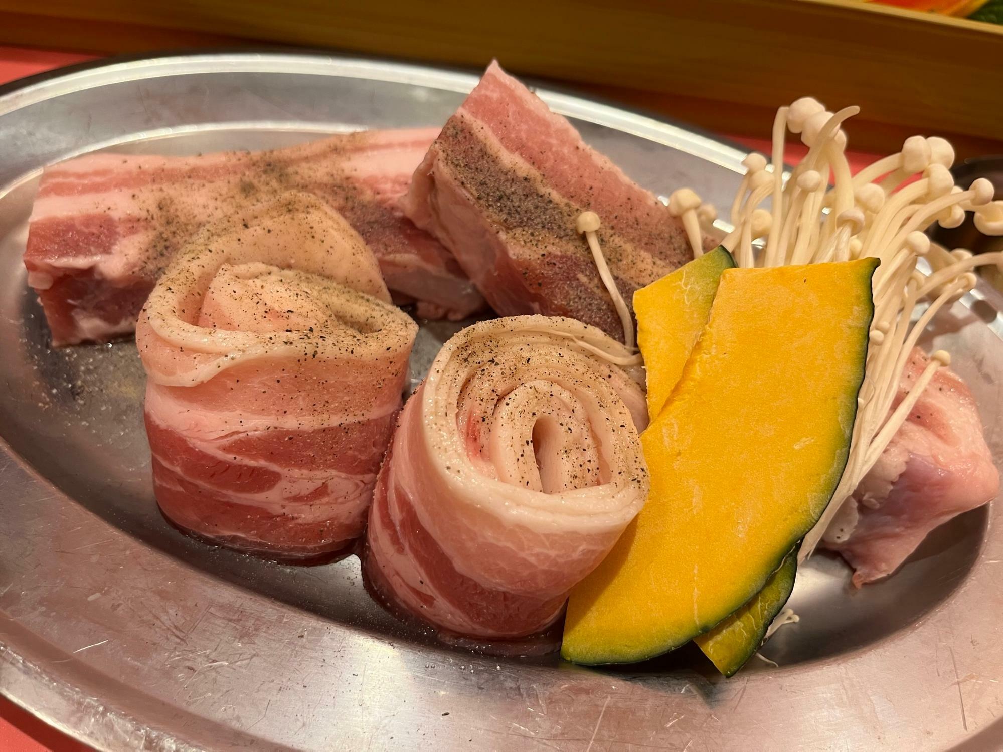 サムギョプサルセットのお肉