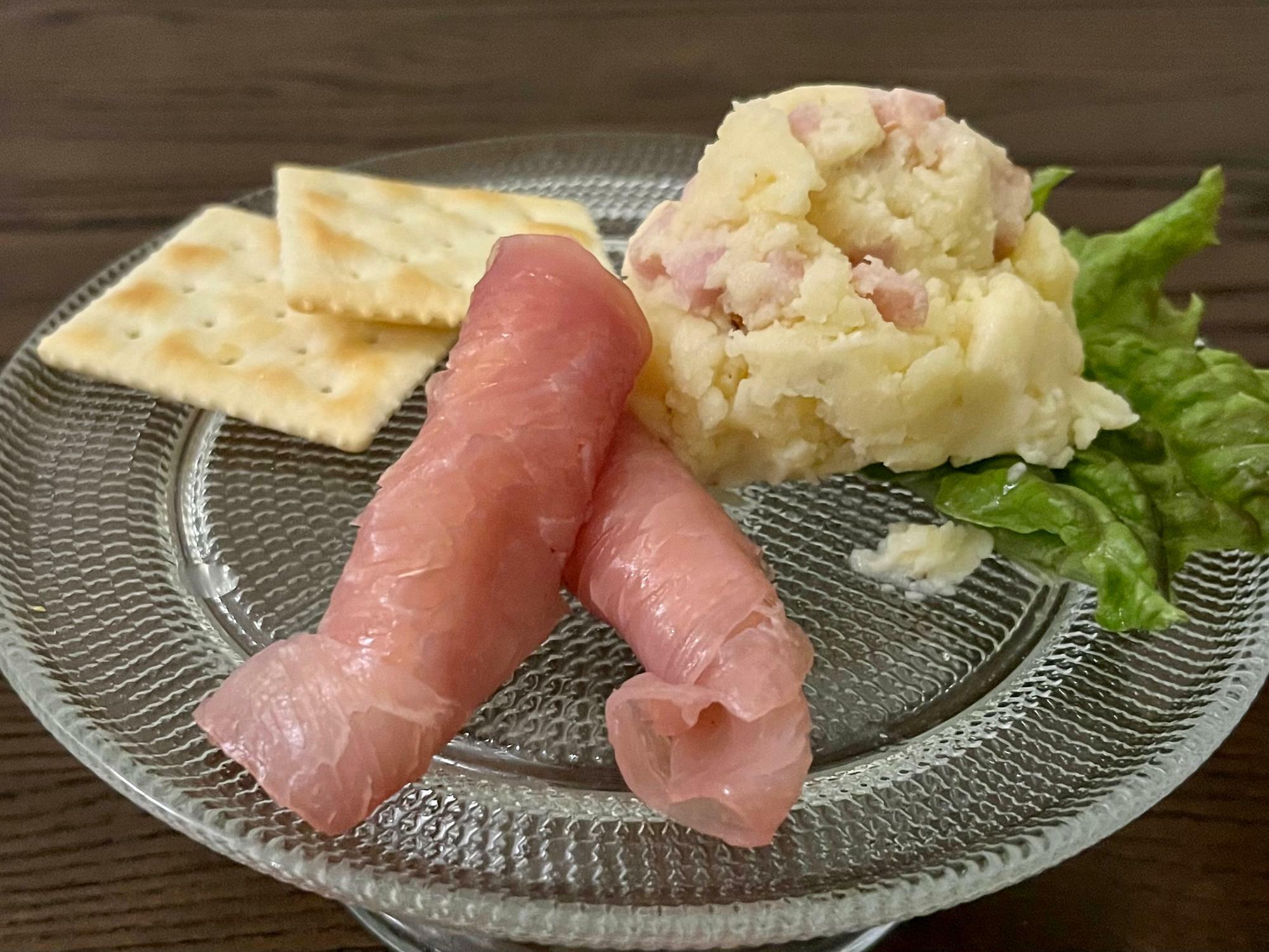 チーズ生ハム巻き×ポテトサラダ