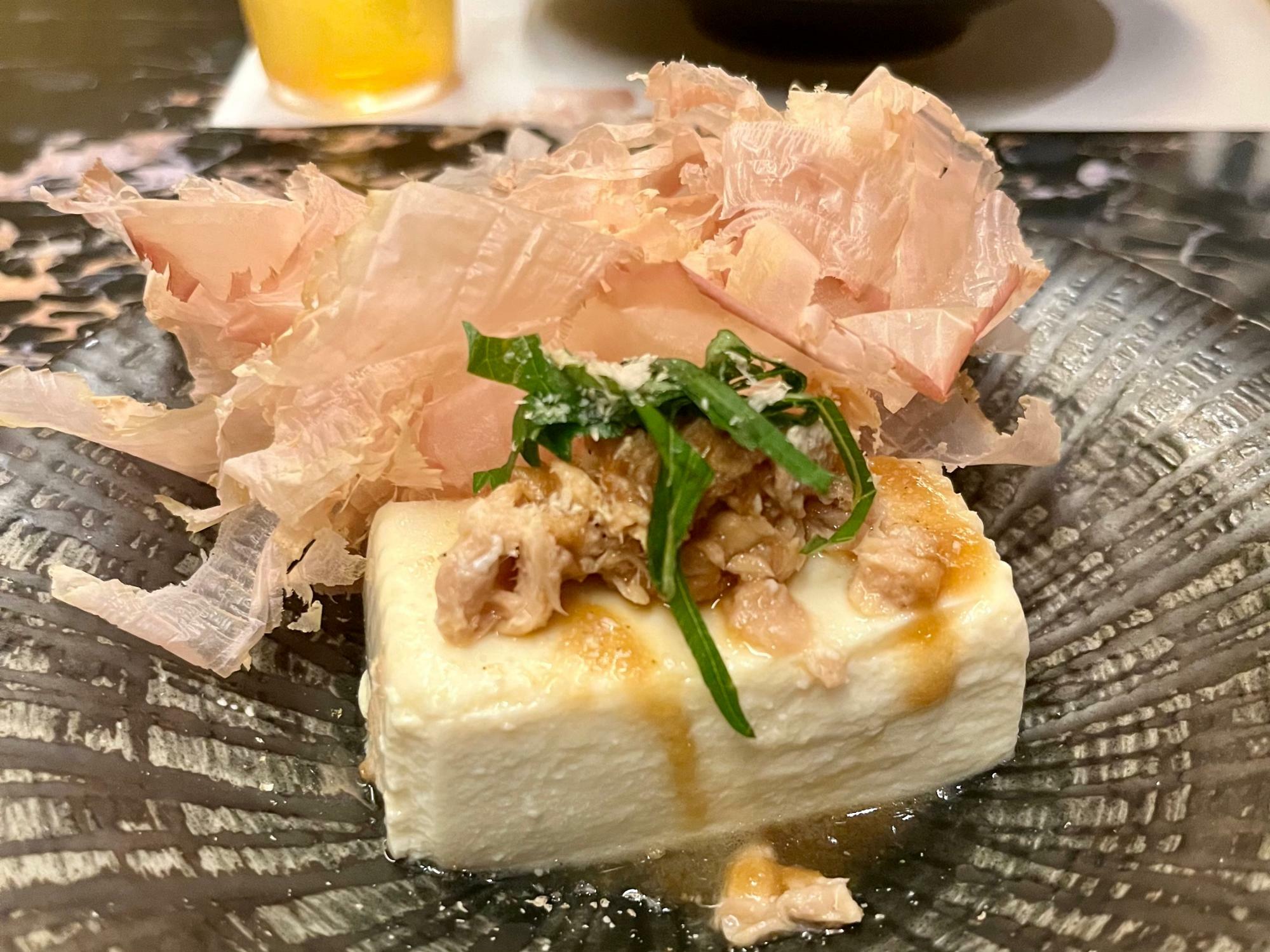 ツナと大葉の塩豆腐