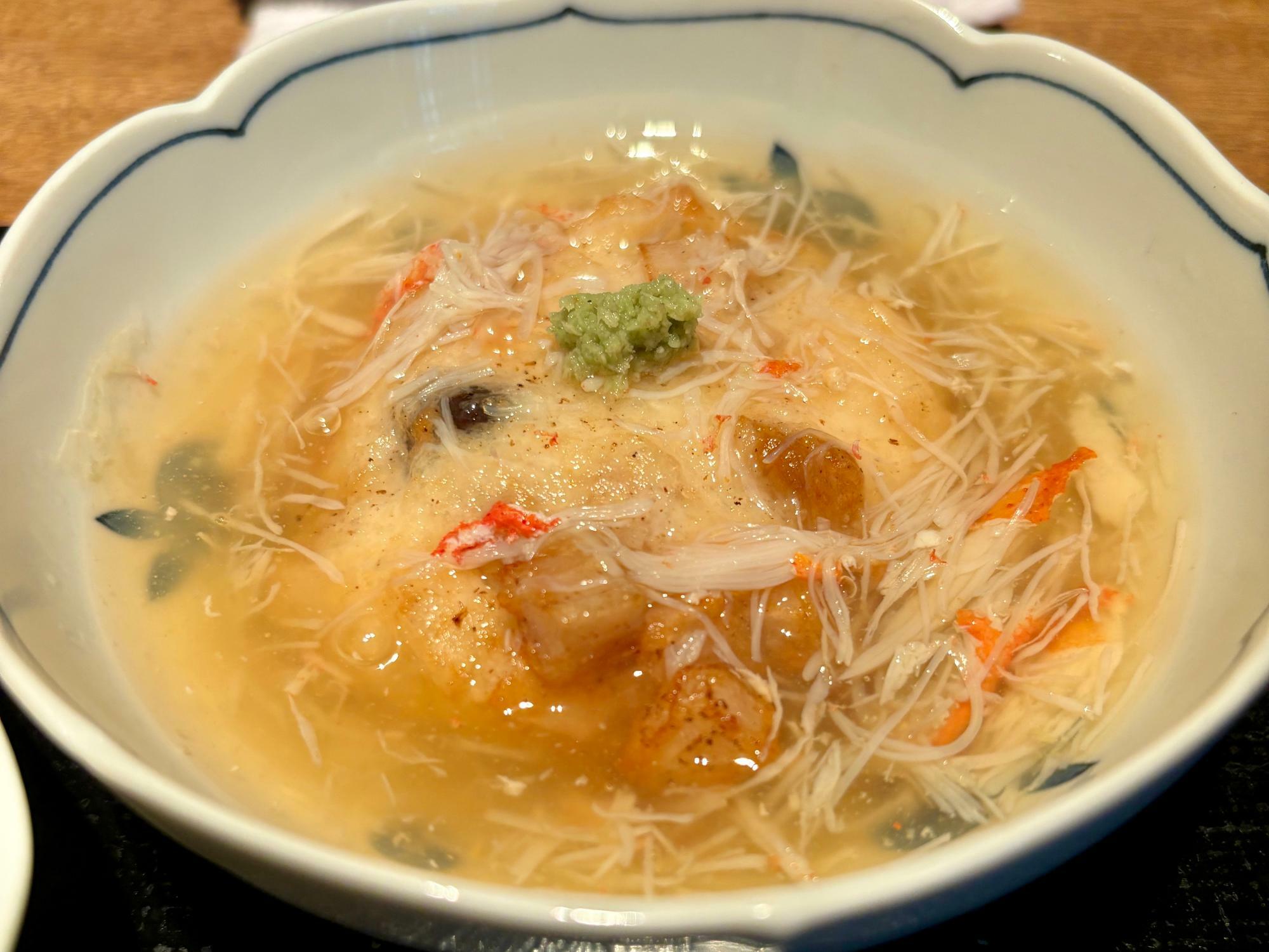 季節のお野菜 山の芋の包み揚げ