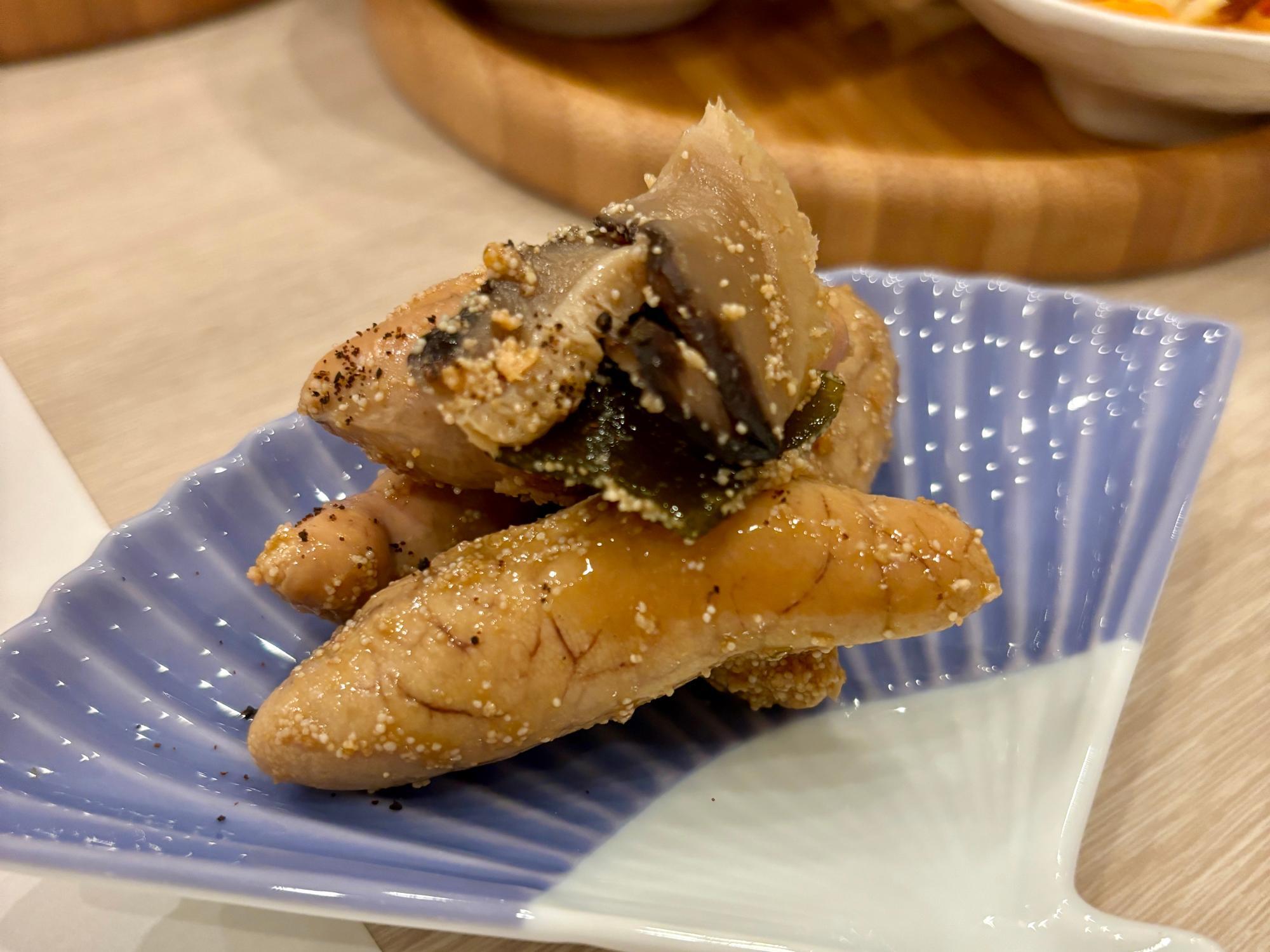 鱈の子煮物 黒七味かけ