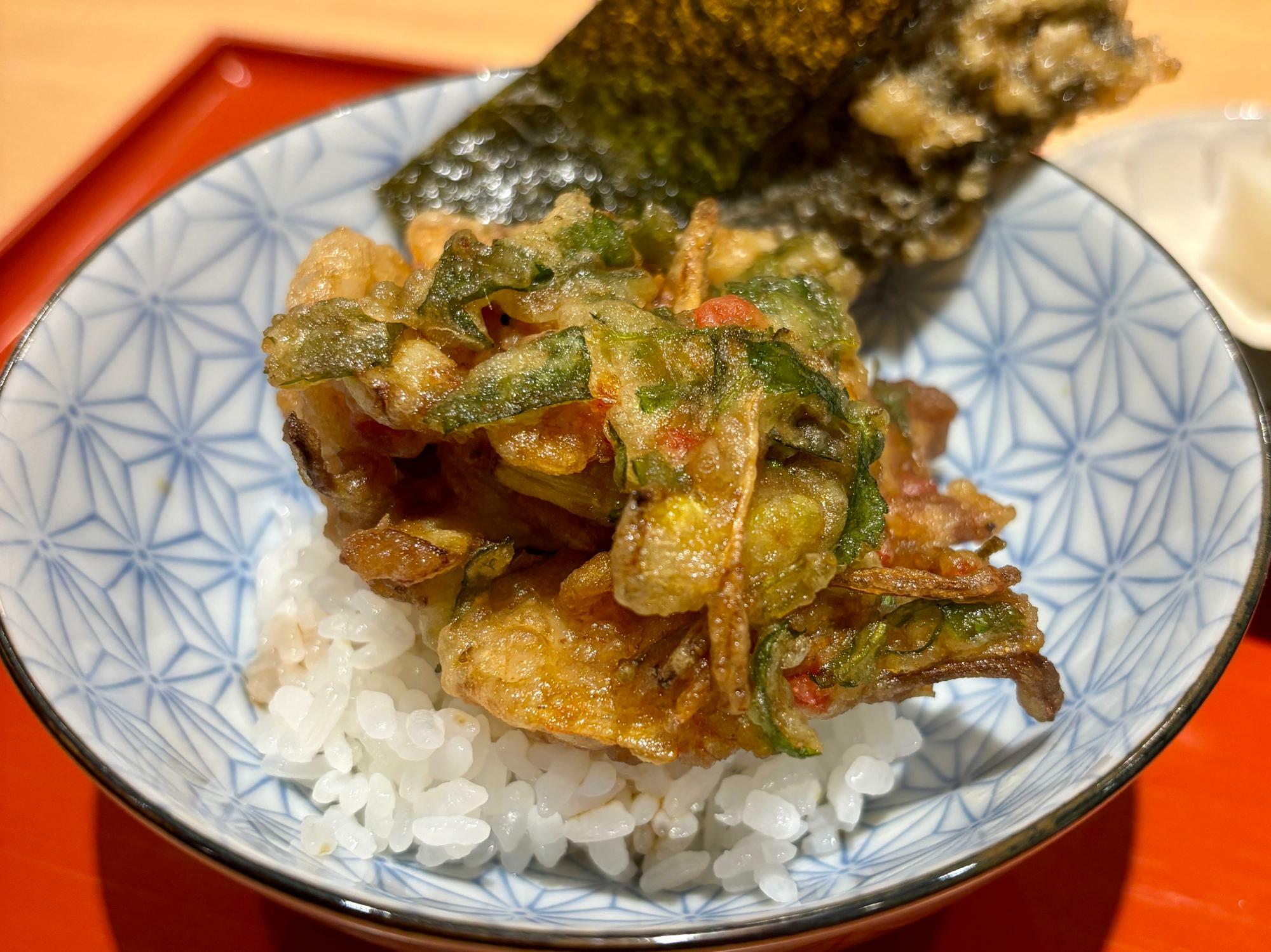 天茶漬けor天丼