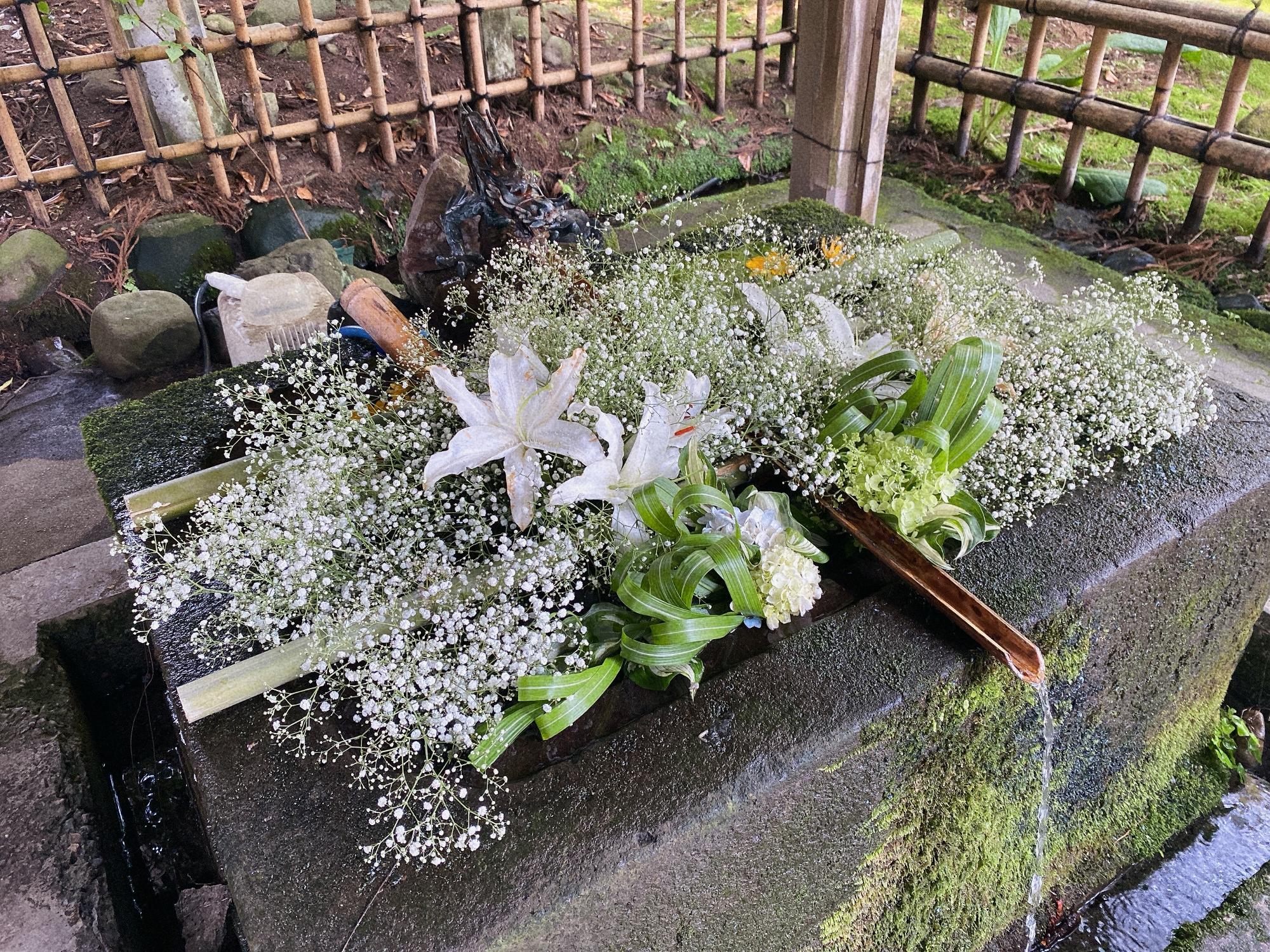 伊佐須美神社(いさすみじんじゃ) 花手水