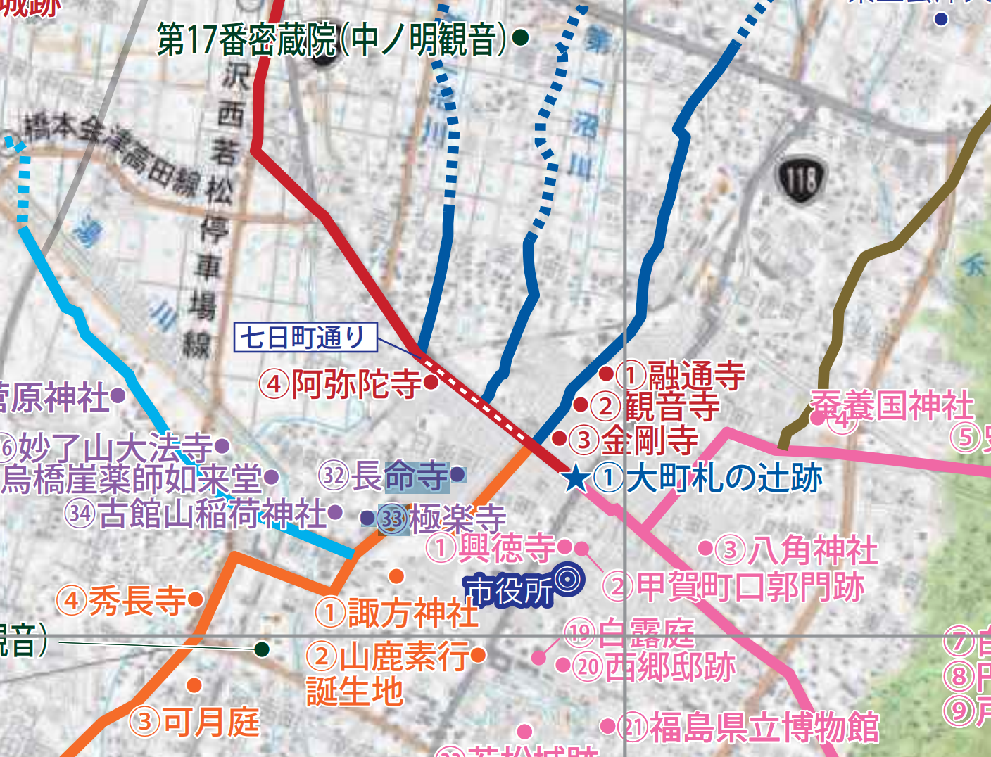 七日町通り 会津五街道