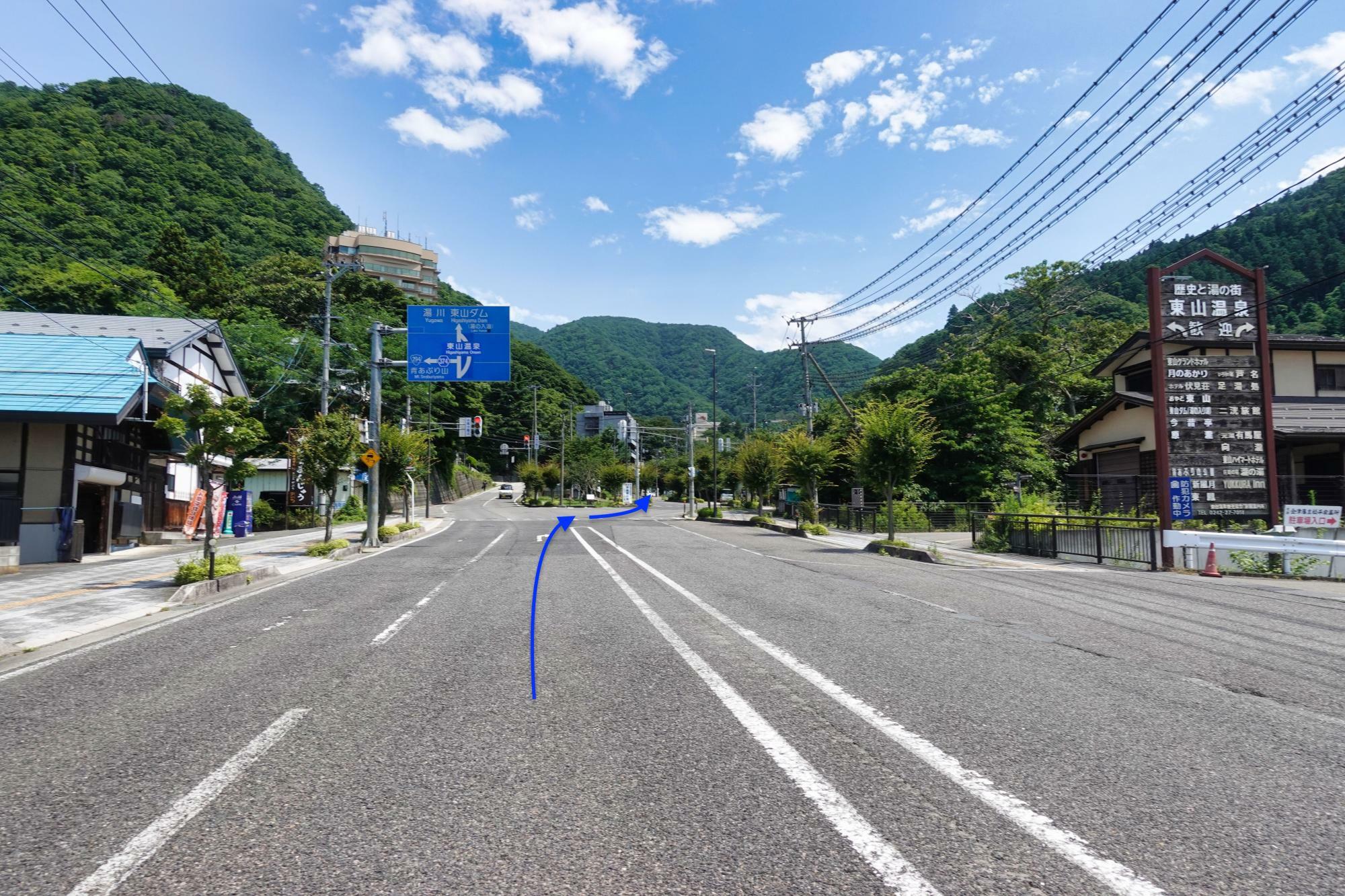 東山温泉 足湯ルート