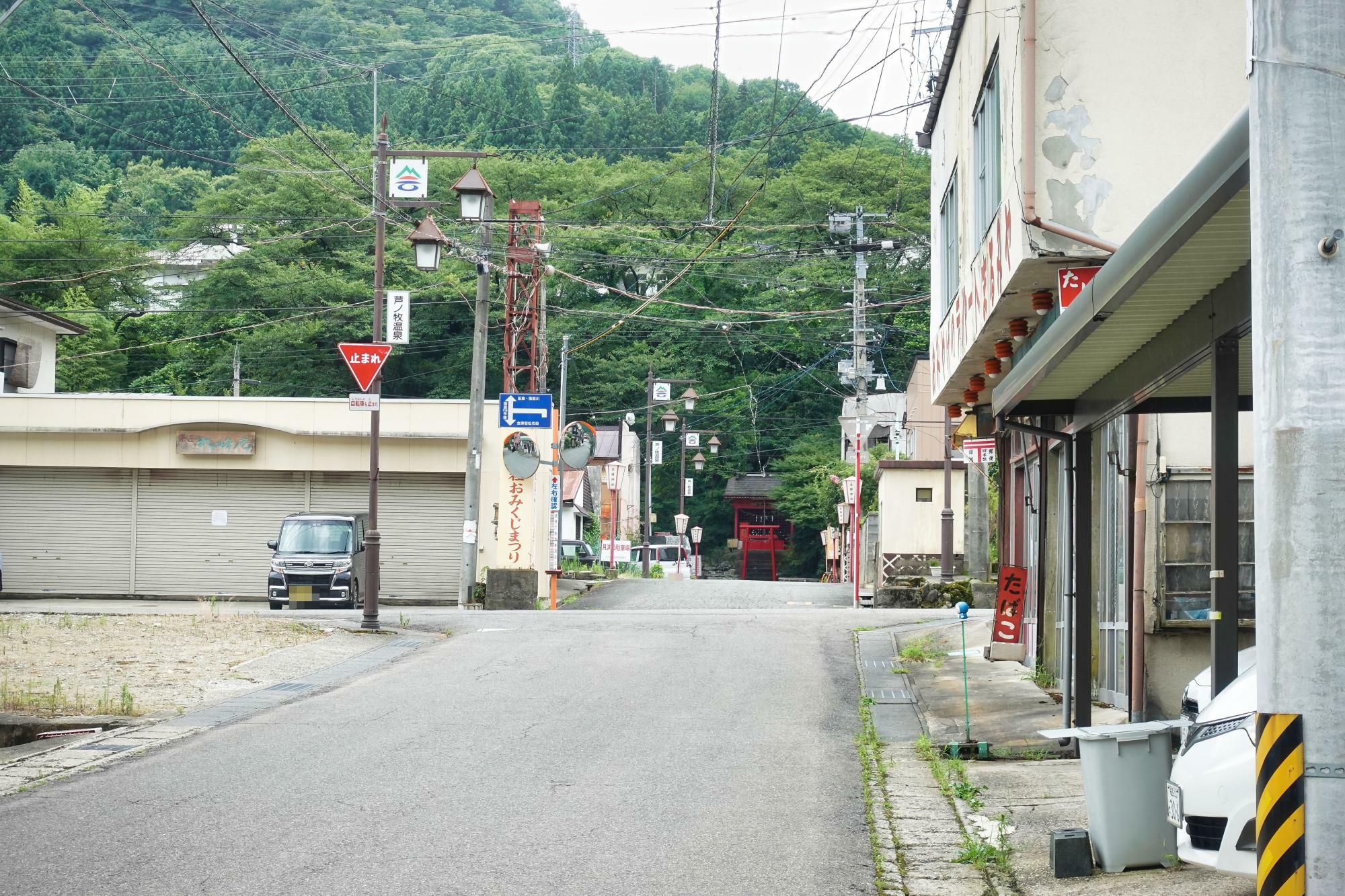 芦ノ牧温泉 観光案内所 カフェ 癒し処あがっせ から 金精神社