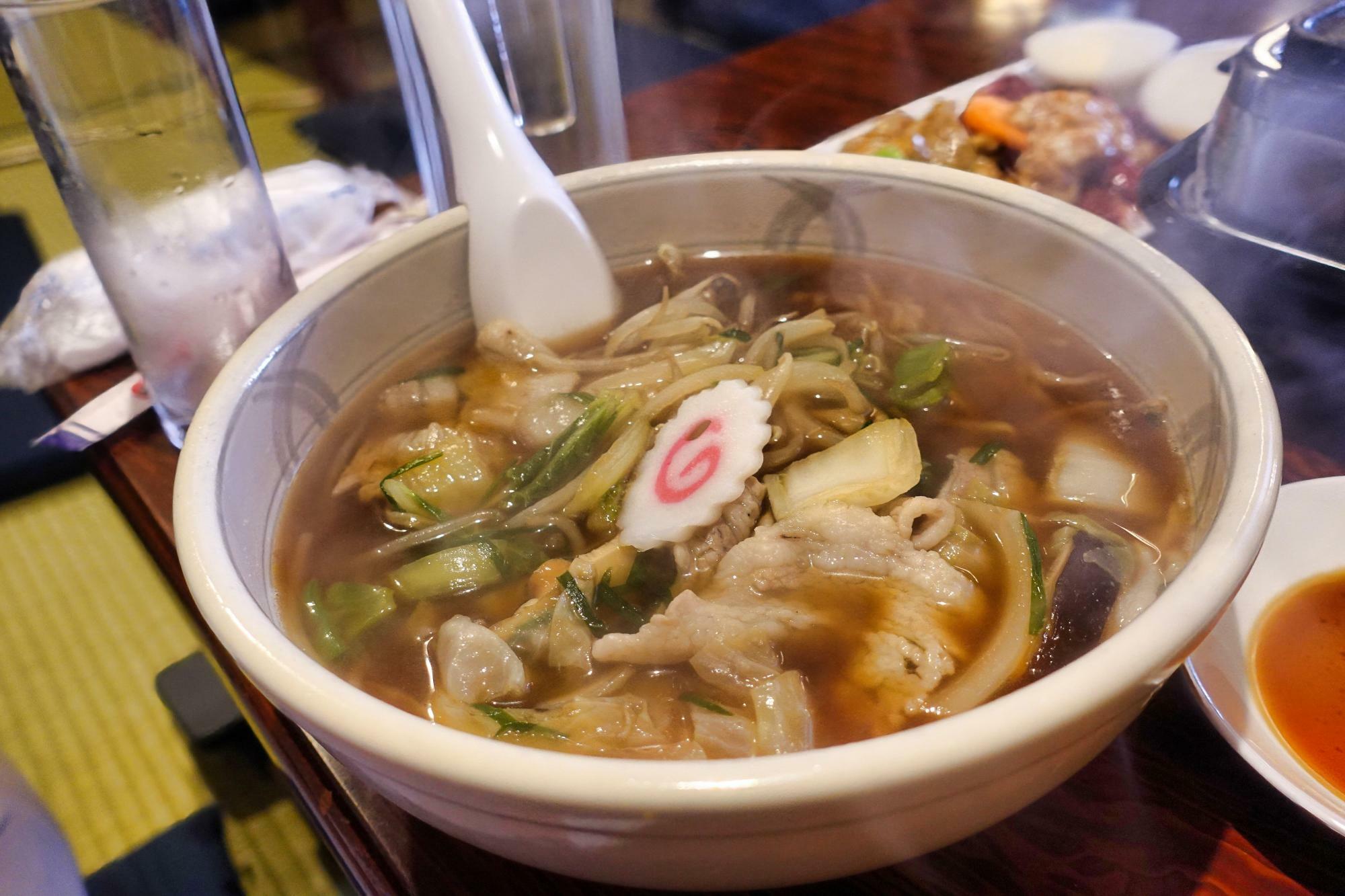 居酒屋 弘竜(こうりゅう) 野菜ラーメン 醤油