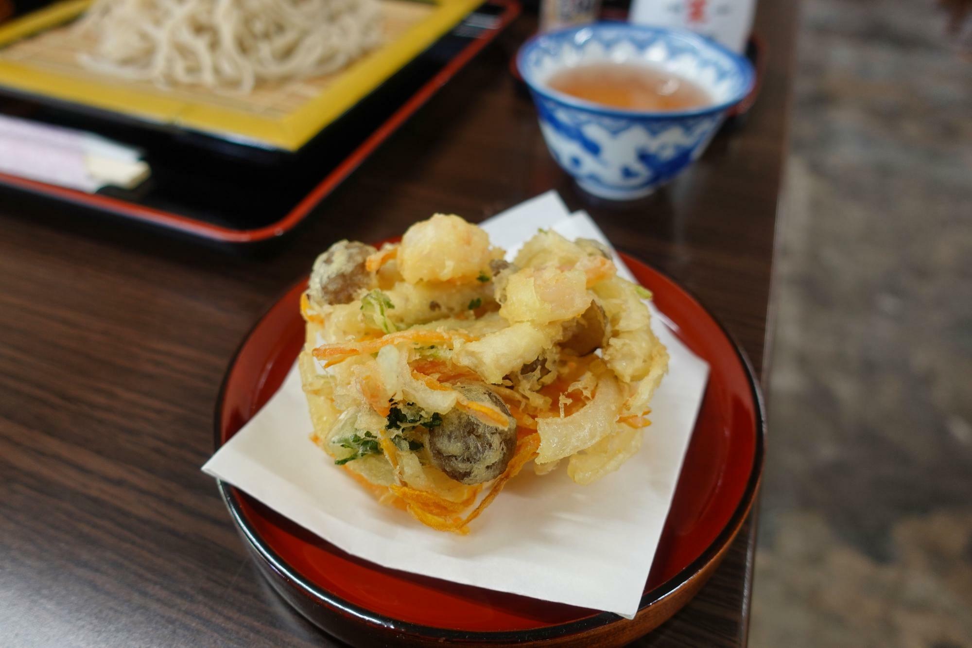 蕎麦や 菅井百貨店 かき揚げ