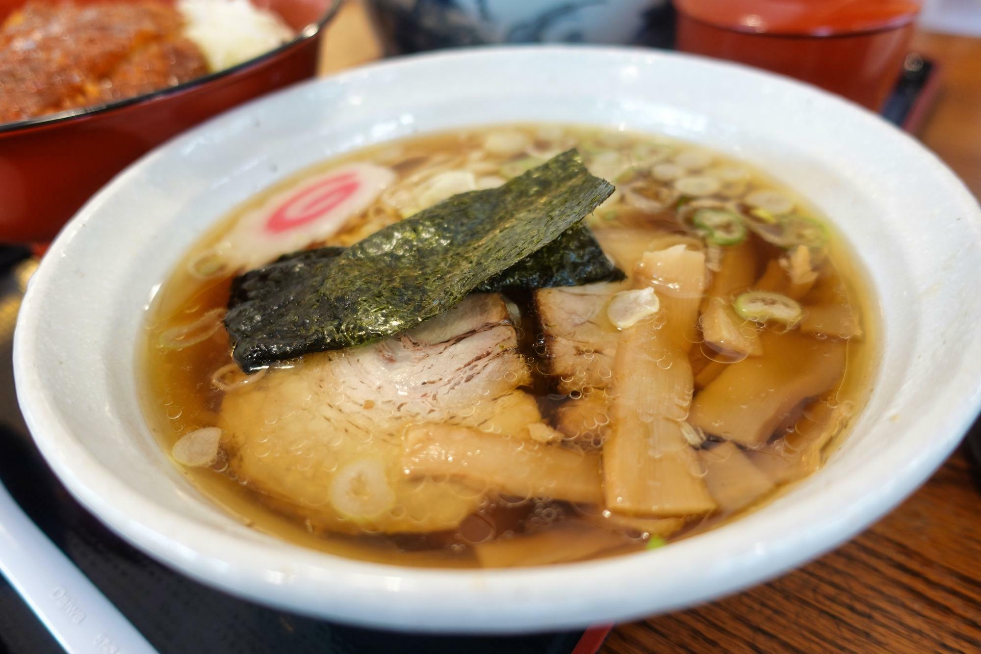 道の駅 ばんだい お食事処 会津嶺(あいづね) セットのラーメン