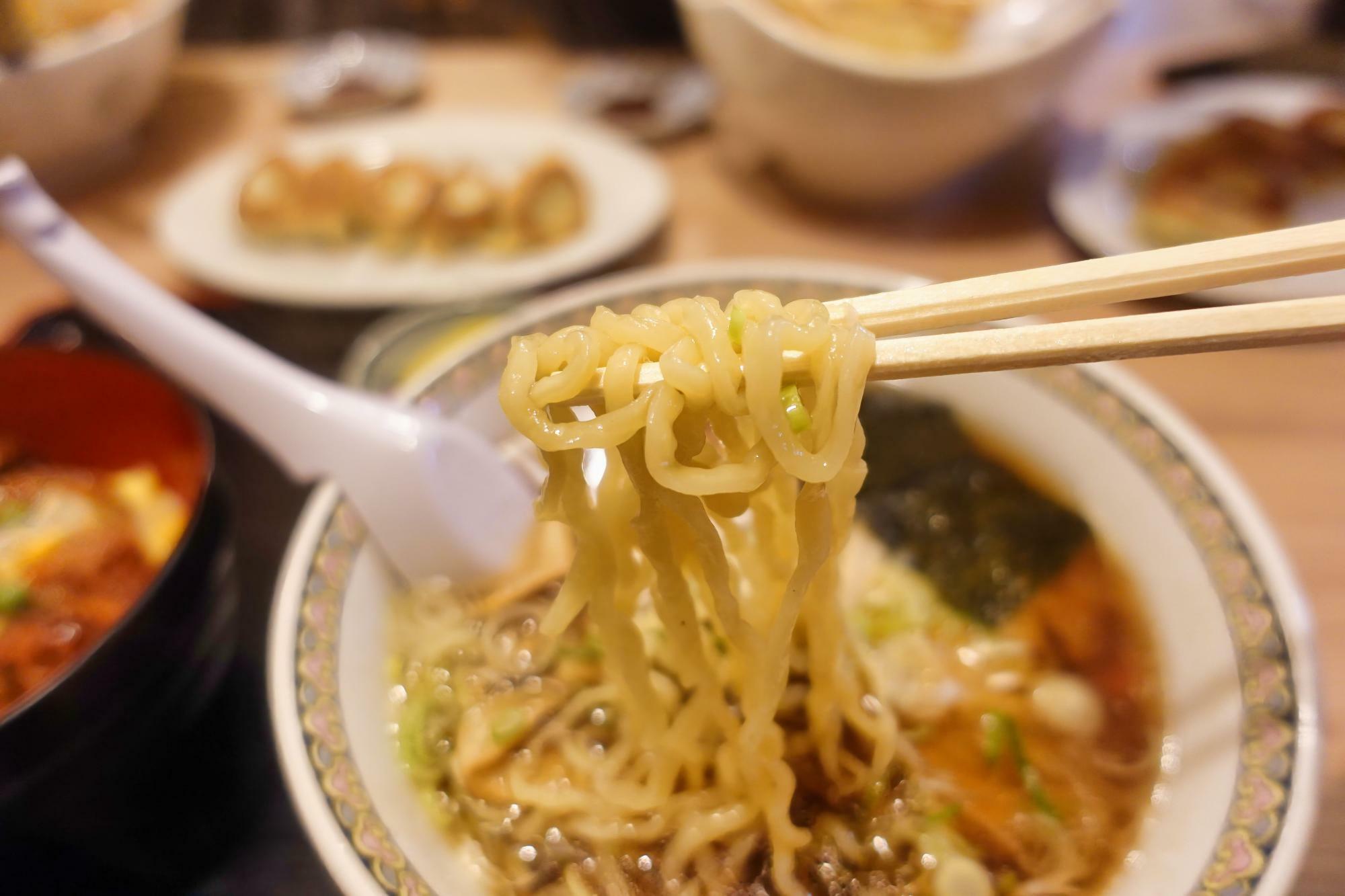 牛乳屋食堂 セットの醤油ラーメン