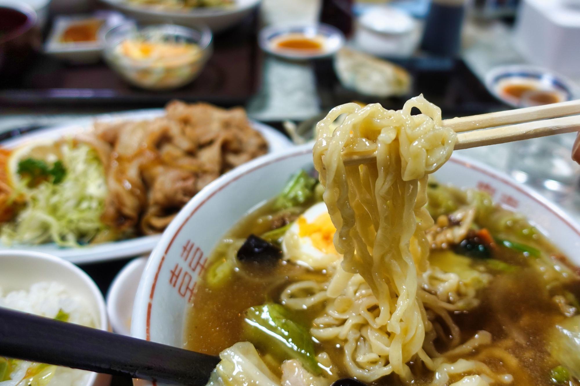 中華料理 ジャスミン  スタミナセット ラーメンを五目ラーメンへ変更