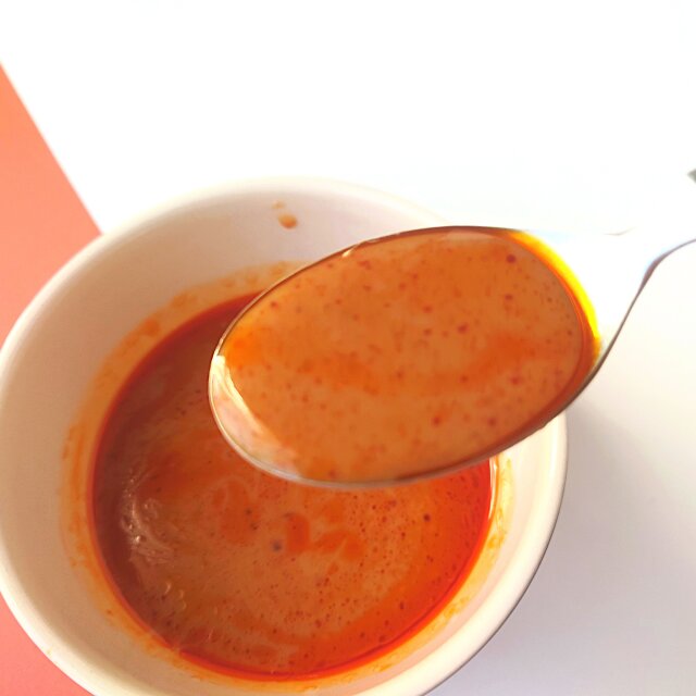 ややトロみのあるスープは花椒の良い香り