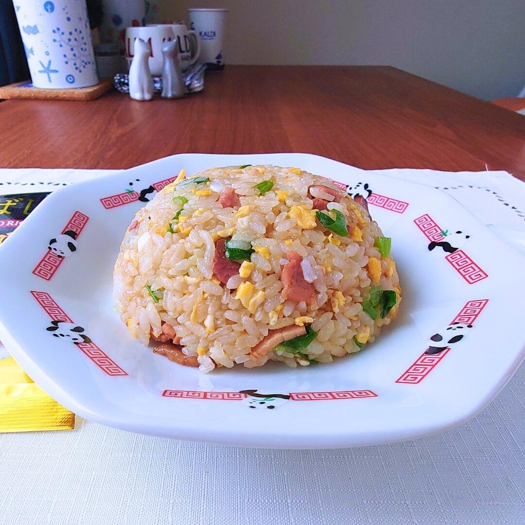 カルディ パンダの中華皿＋香ばし炒飯の素