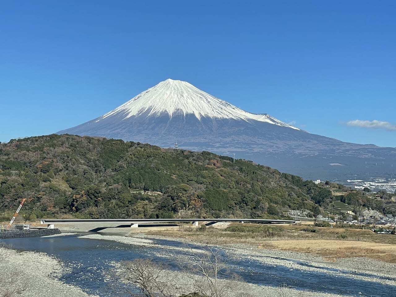 富士川楽座からの富士山