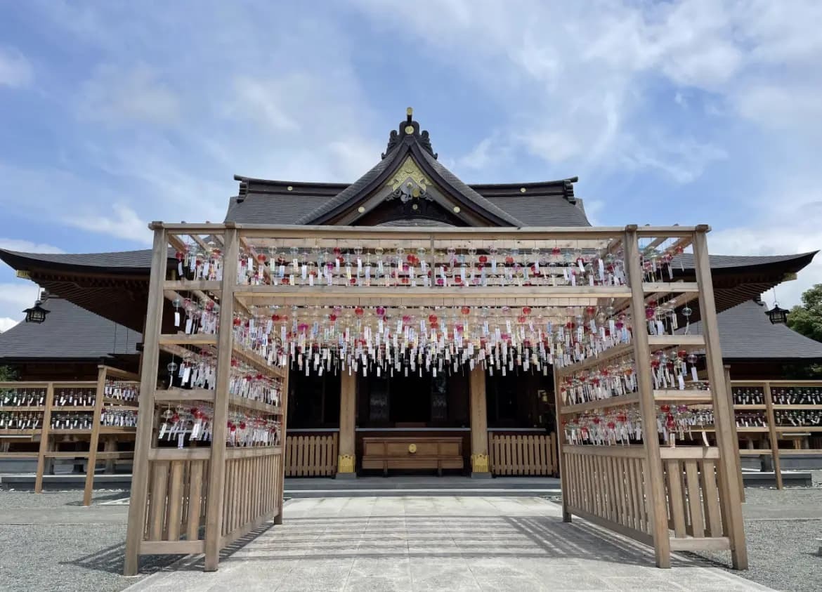 2022年の風鈴　富知六所浅間神社