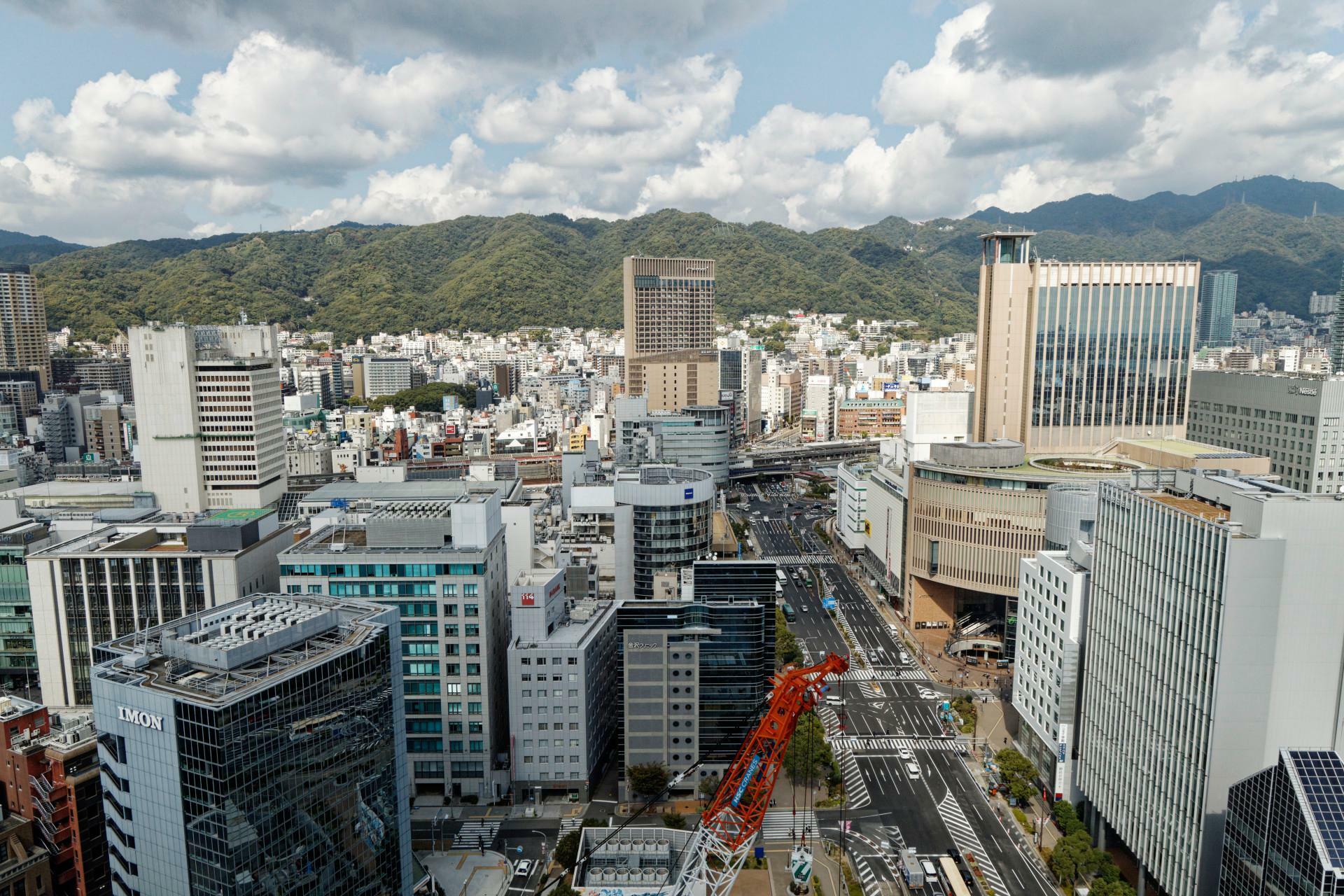 山側の景色