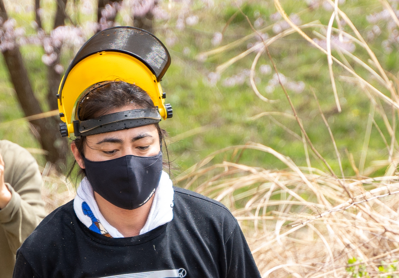 畝に使うための草刈りを終えたところ。「やっていくうちにどんどん効率が良くなっていくので楽しいです」