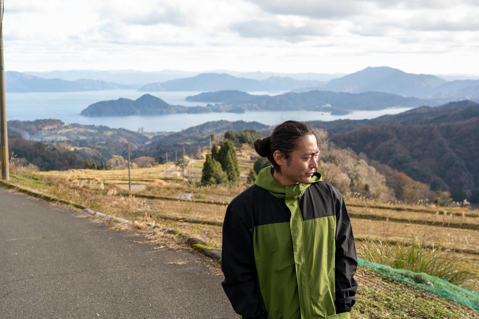 「景色最高ですよね」と山田さん