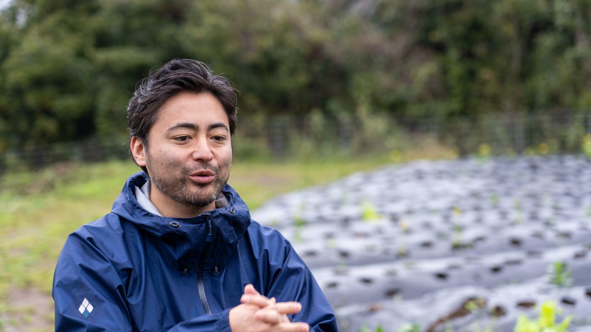 「有機農法を始めて考えがどんどんシンプルになっていますね」（山田さん）