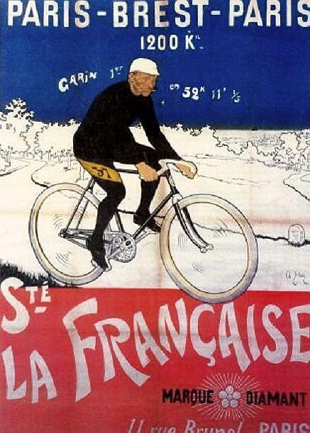 スイーツの名前の由来にもなった、世界最古の自転車イベント「パリ・ブレスト・パリ」。［画像］パリ・ブレスト・パリのポスター広告（1901年）