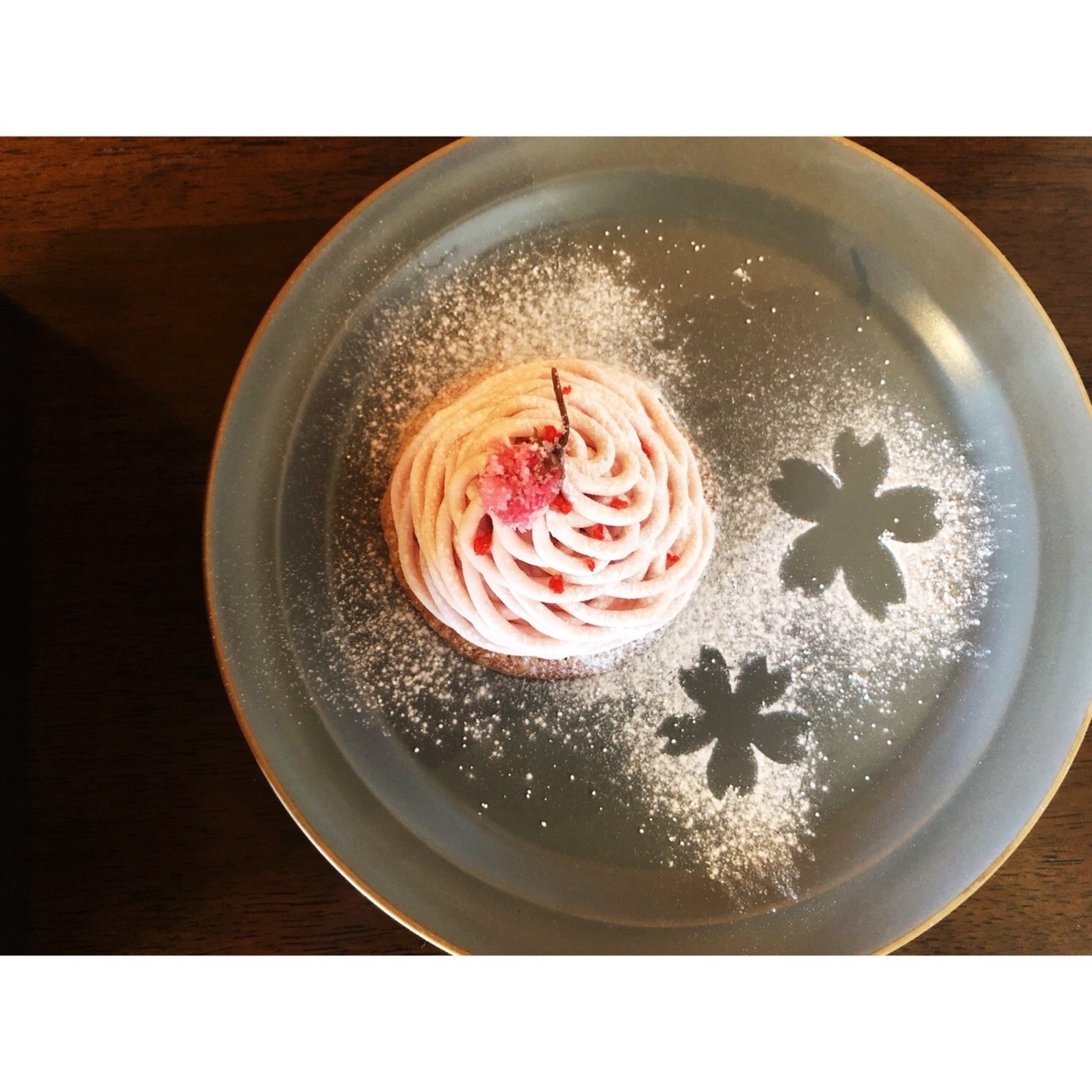 桜モンブラン(600円)　写真提供:Kawaberry cafe