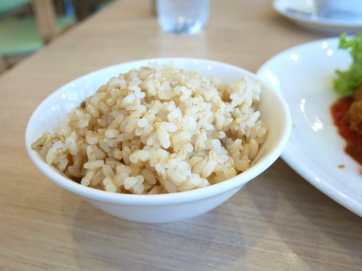 ランチセットの玄米