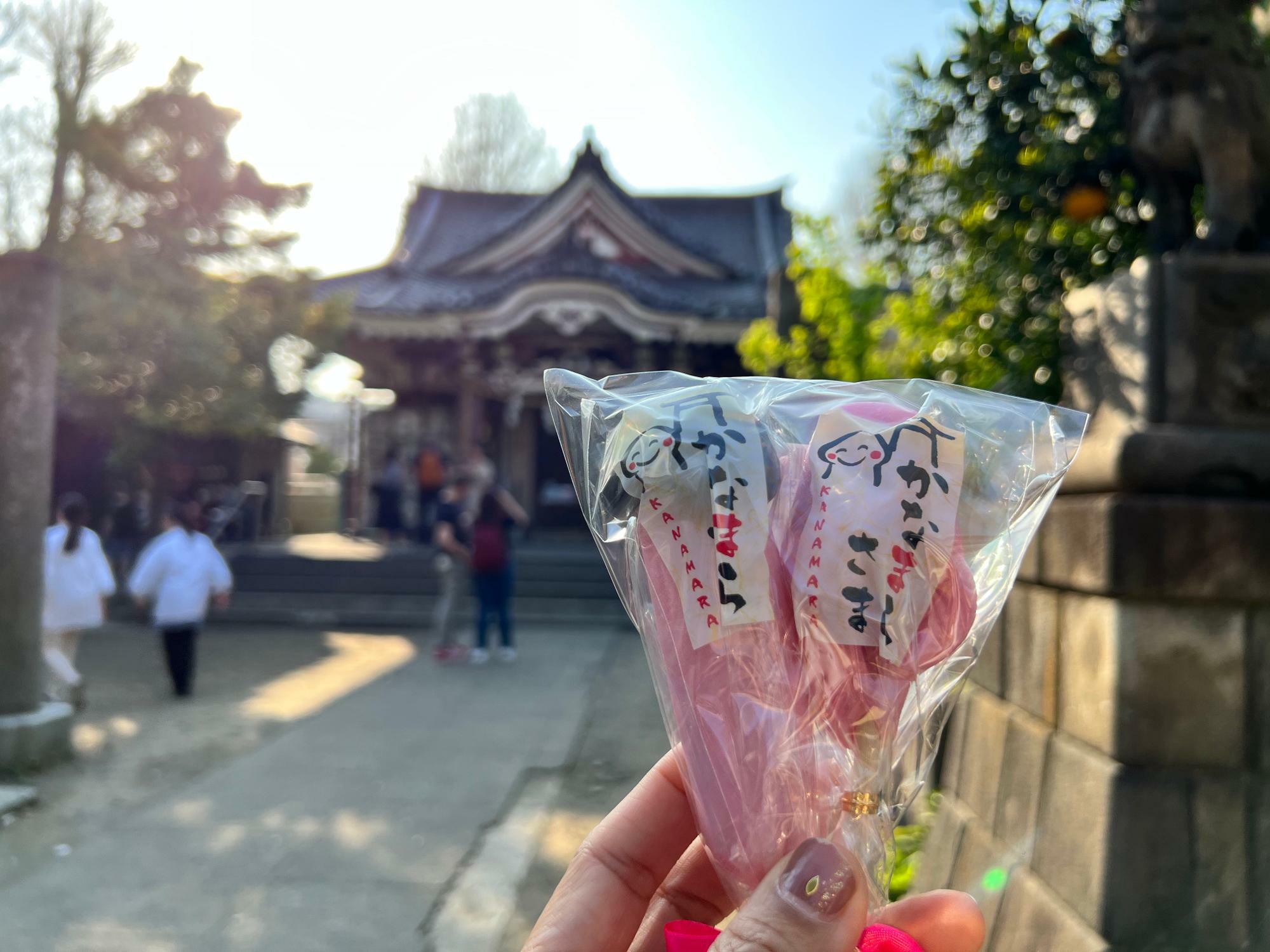 genital-shaped candies. (a pair =1000 yen)