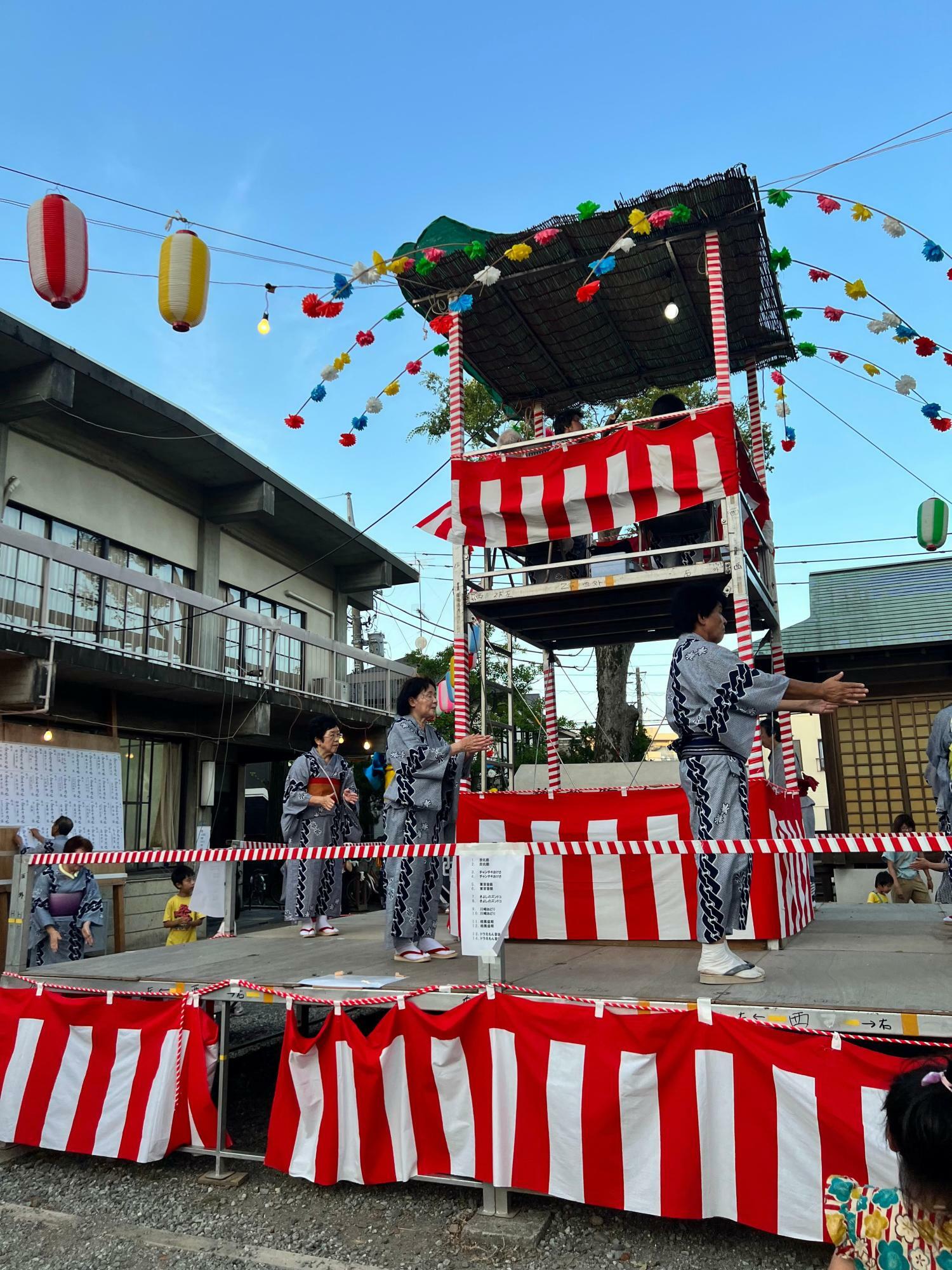 昨年の神明神社の盆踊り