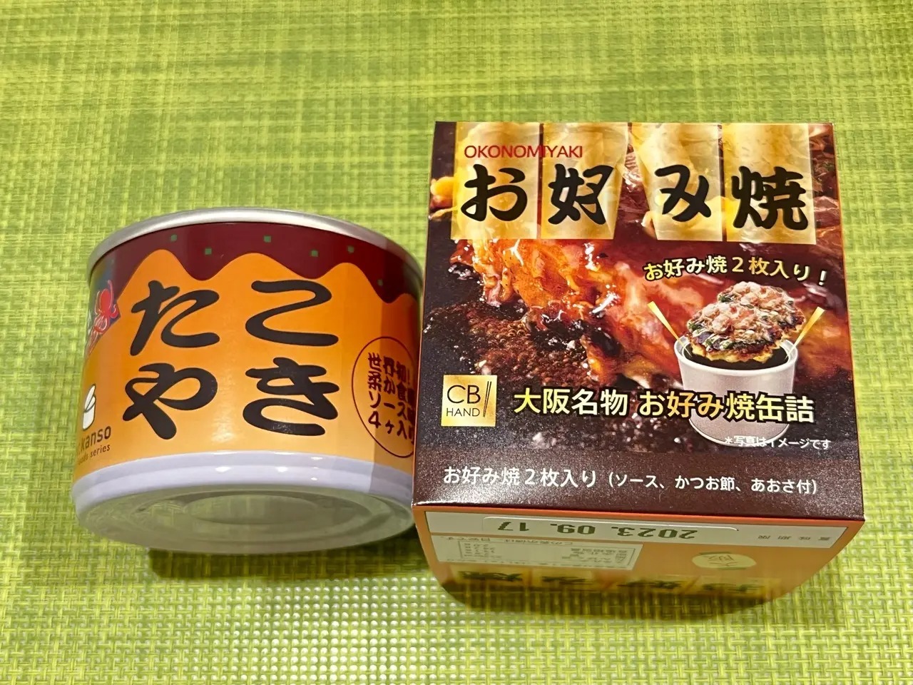 「たこやき」「お好み焼」缶詰
