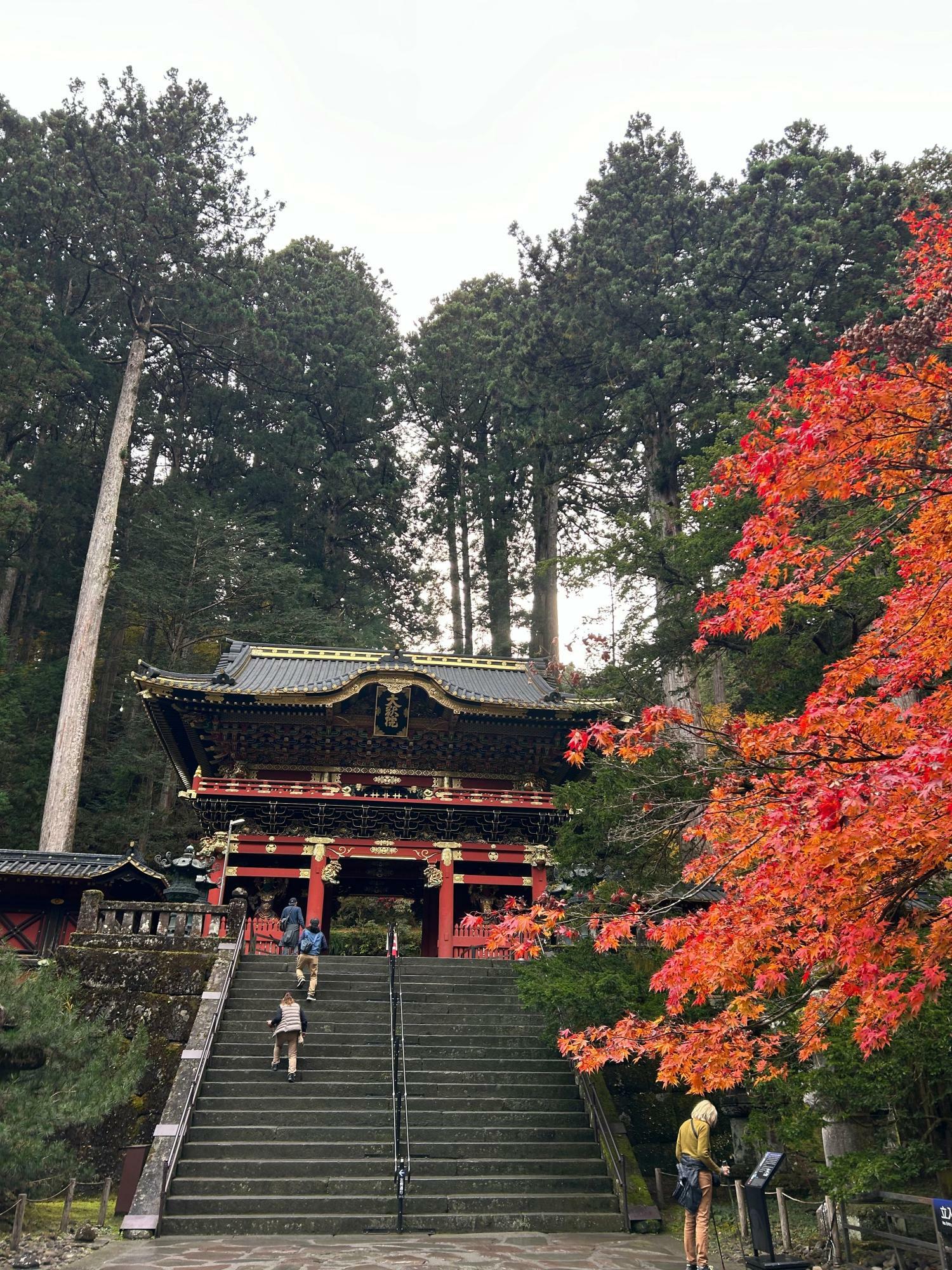 二天門と紅葉