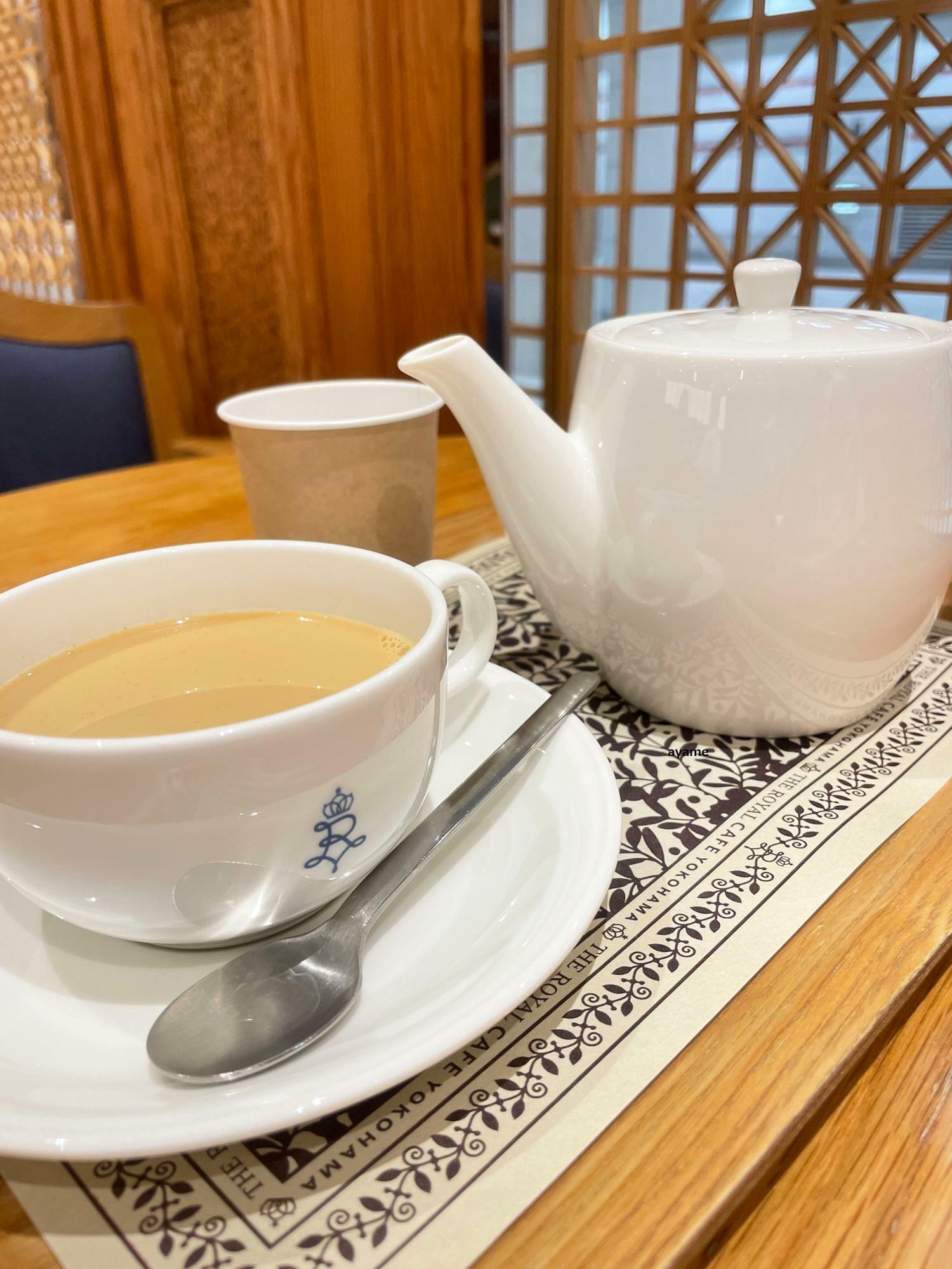 燻製紅茶のロイヤルミルクティー　700円（店内飲食）