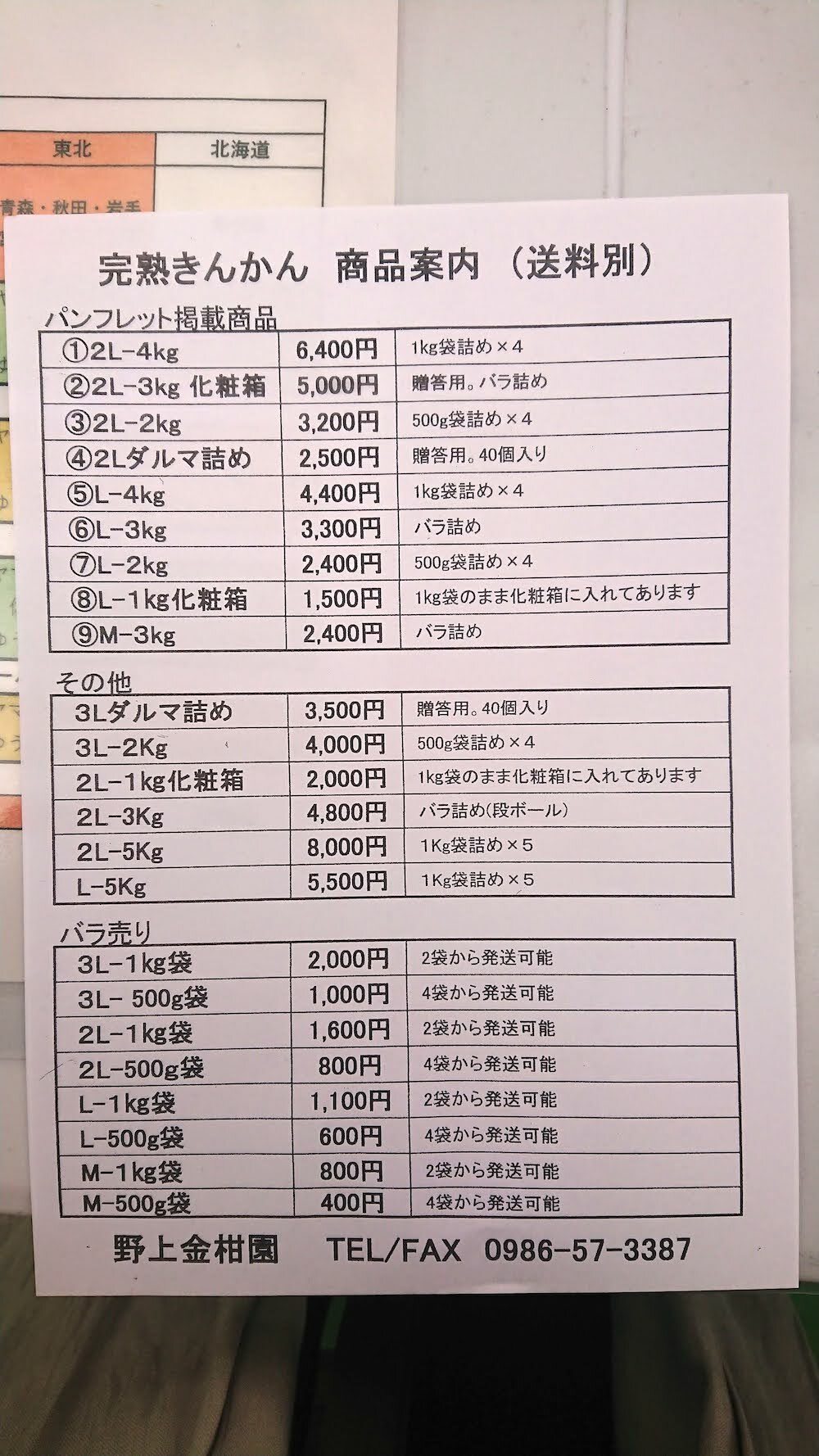 年々分かりやすくなる一覧表。