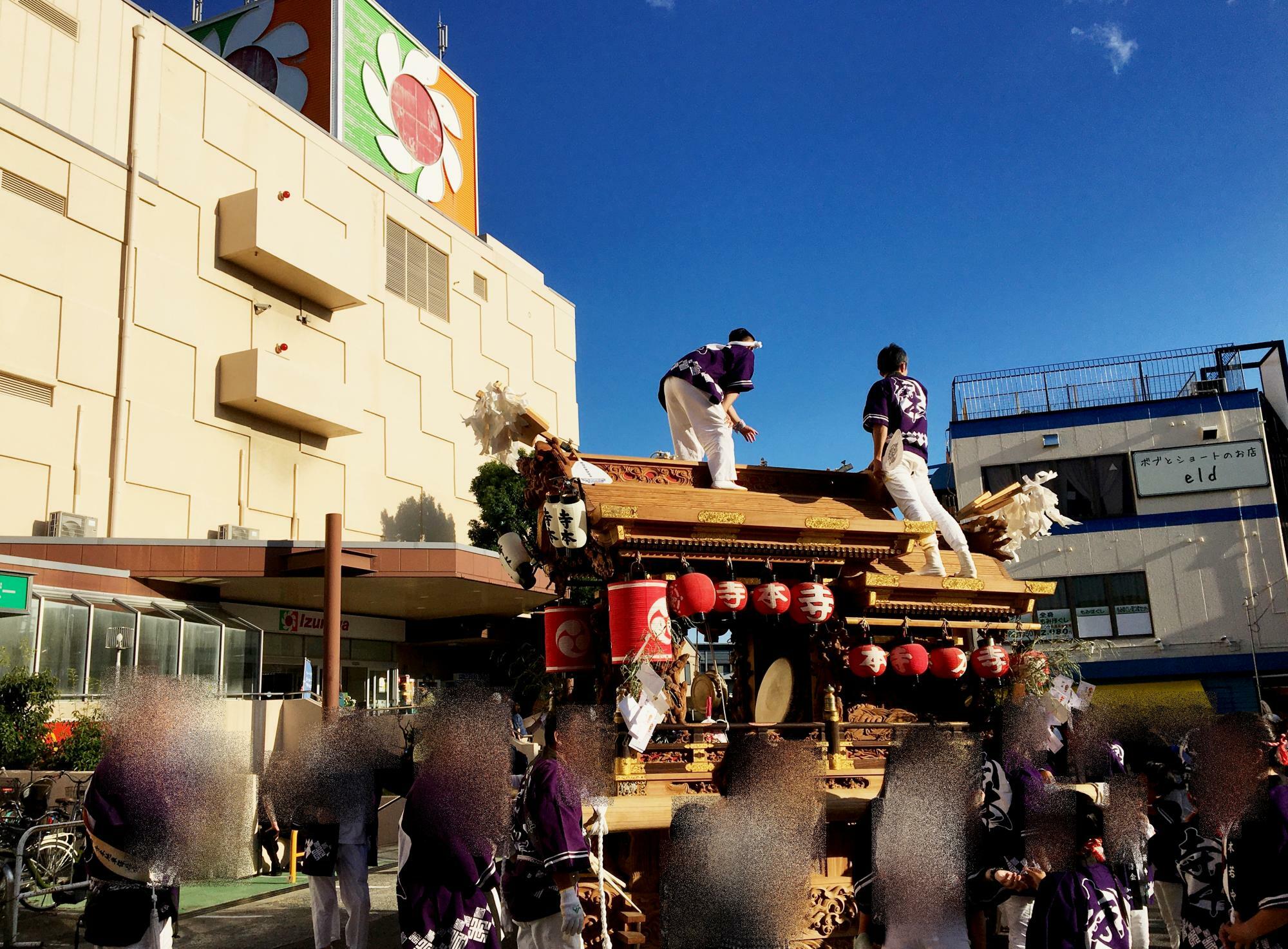 「寺本だんじり祭2024」当日の風景