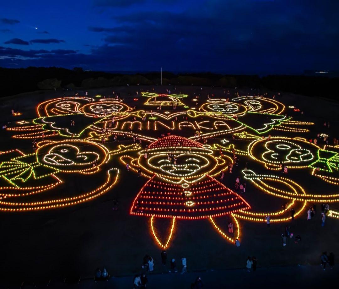 2023年・キャンドルアート＜画像提供：海の中道海浜公園＞