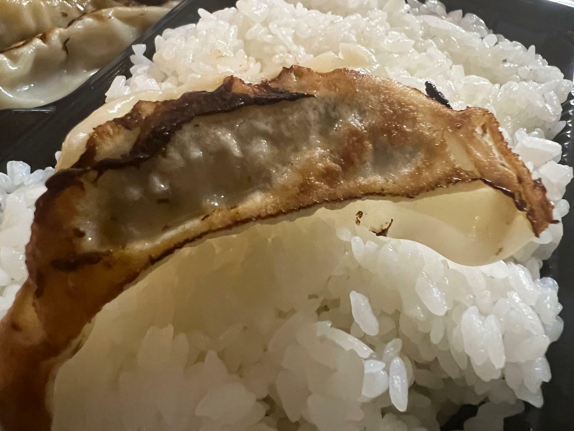 わんぱく映えする餃子とご飯