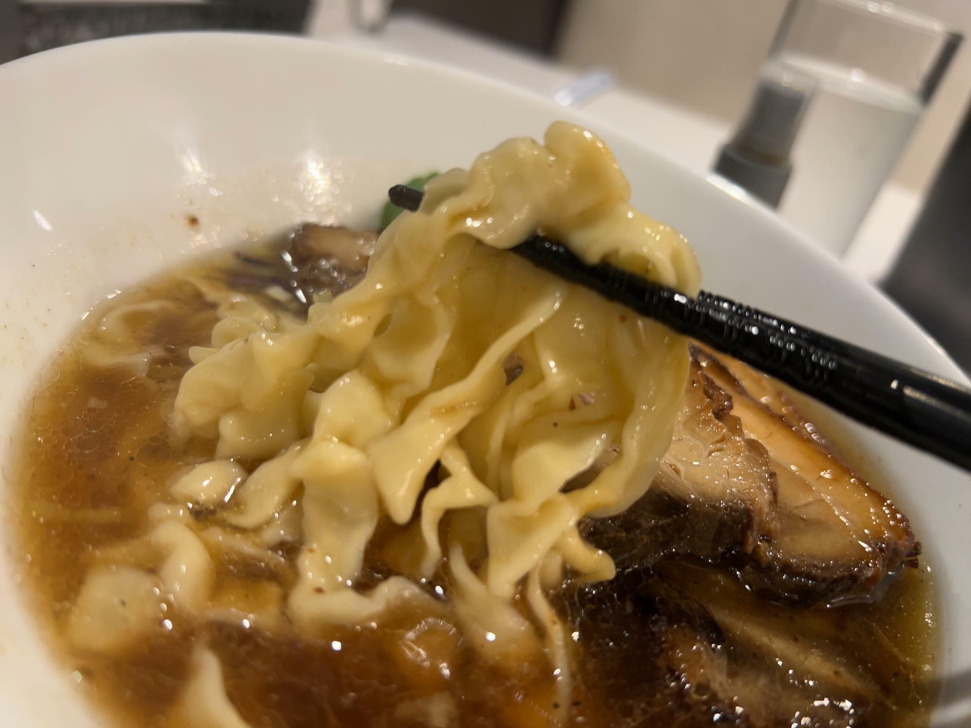 鹿児島では珍しいピロピロ麺