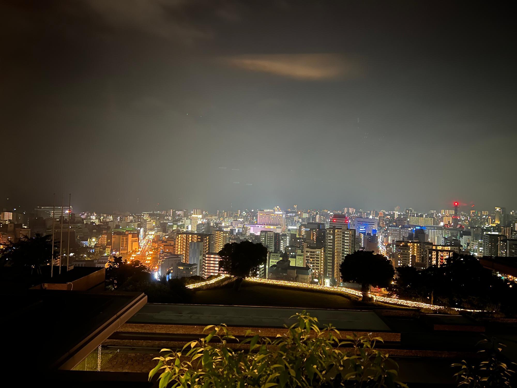 鹿児島市街地の夜景