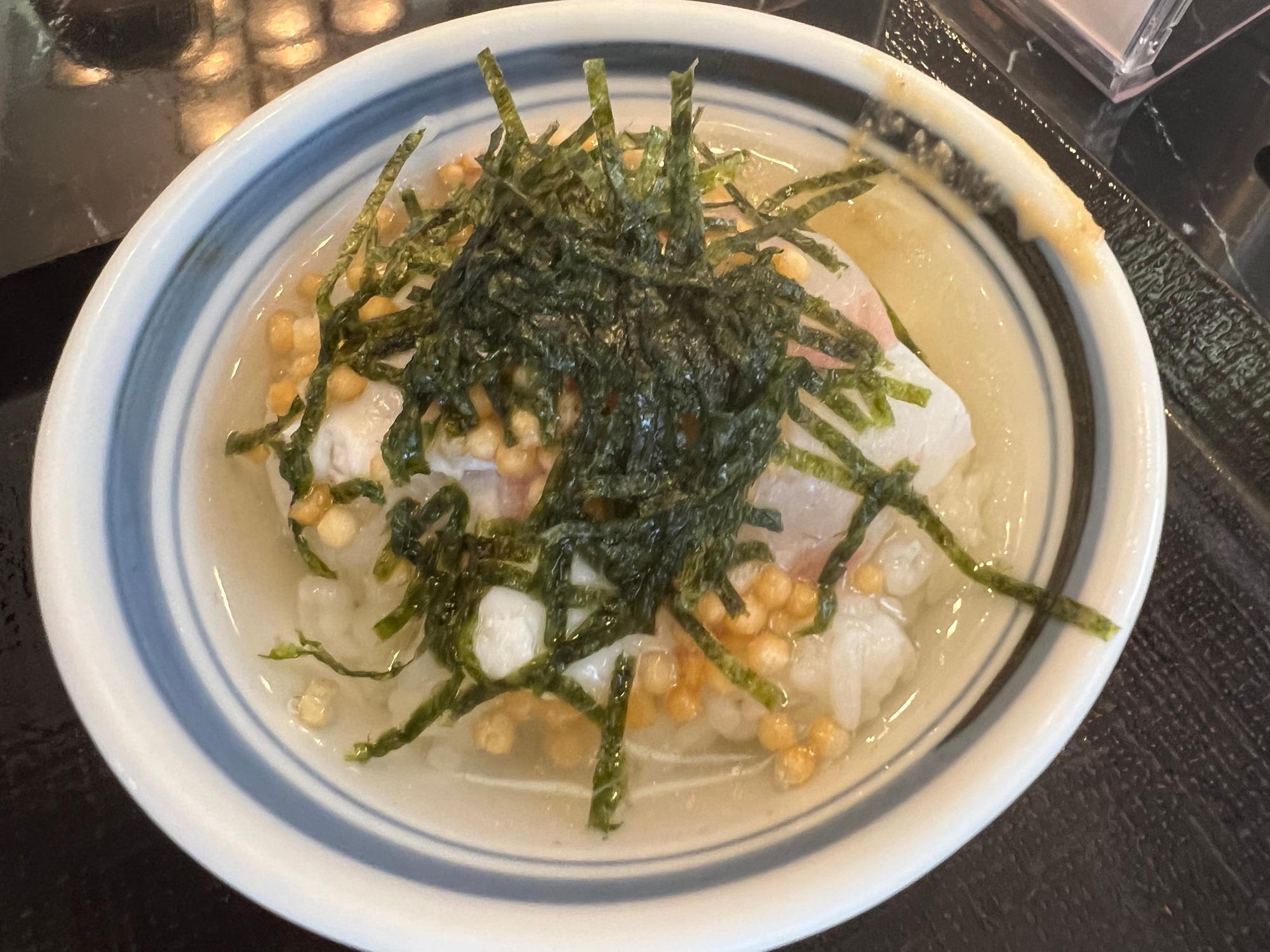 鯛茶漬けがうまい