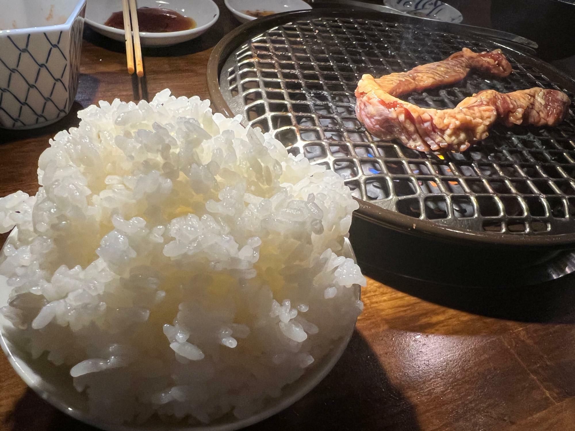 こだわり米のご飯が美味しい