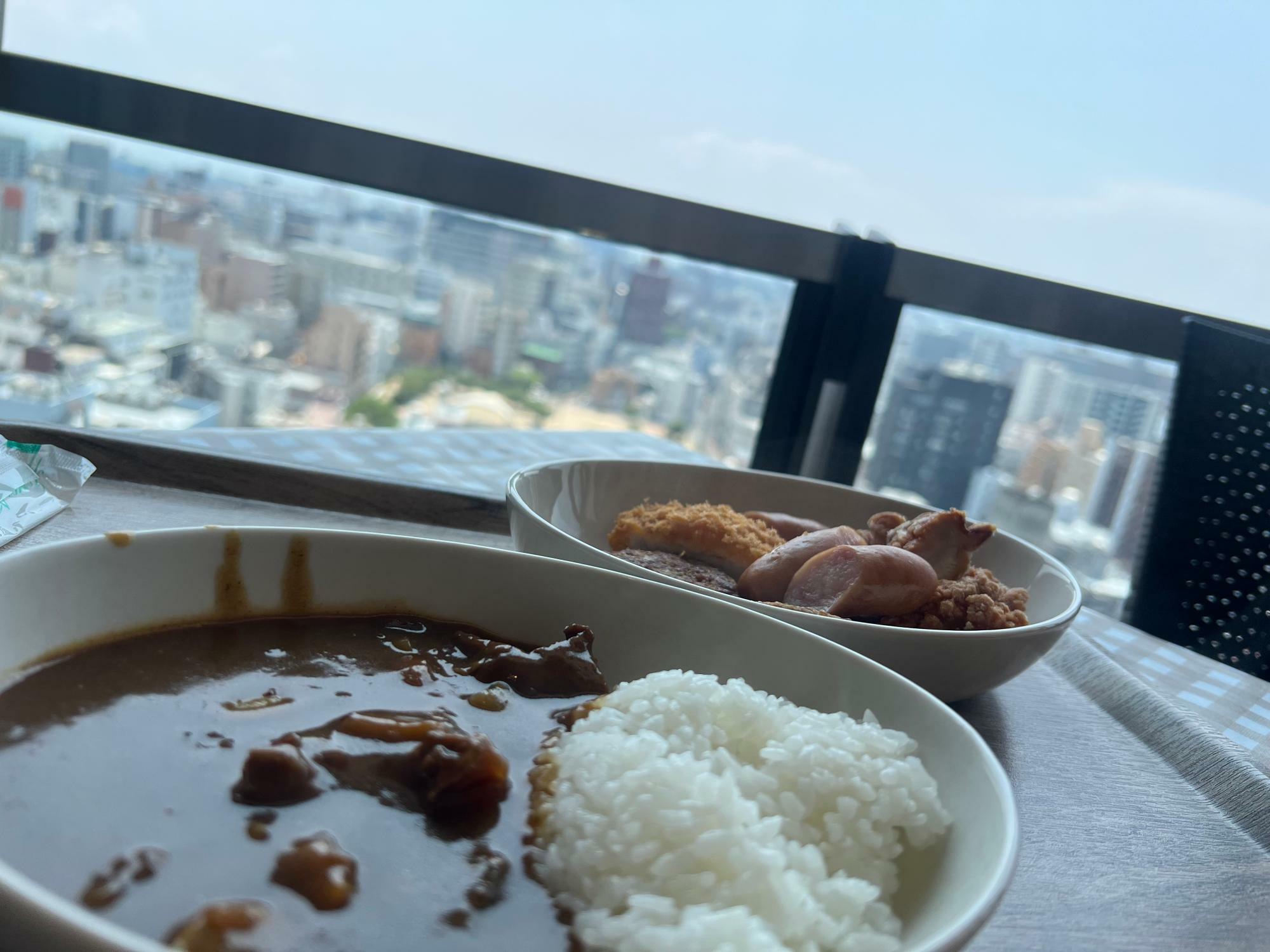 良い景色＋カレー＝最高