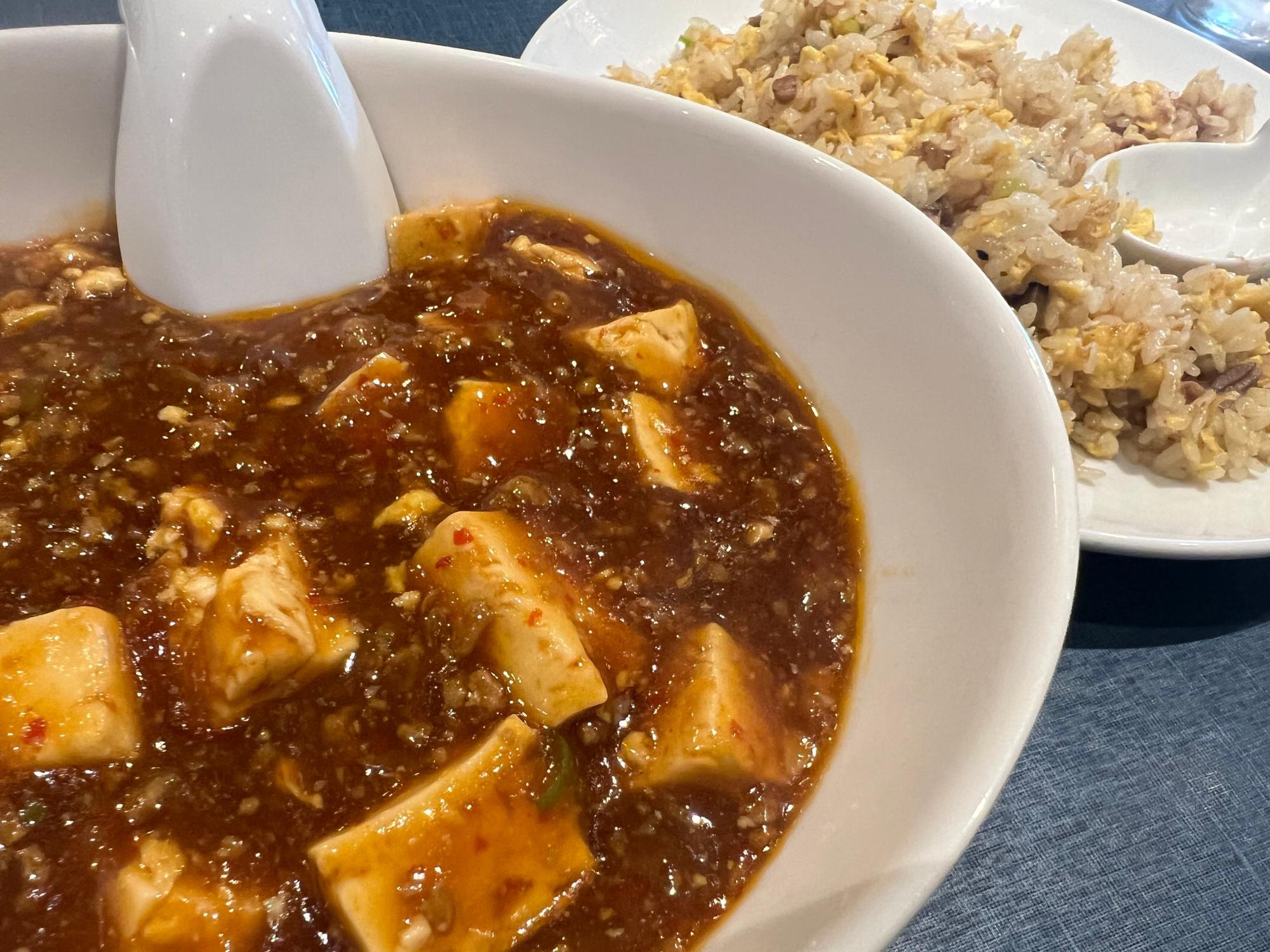 麻婆豆腐とチャーハンがおすすめ