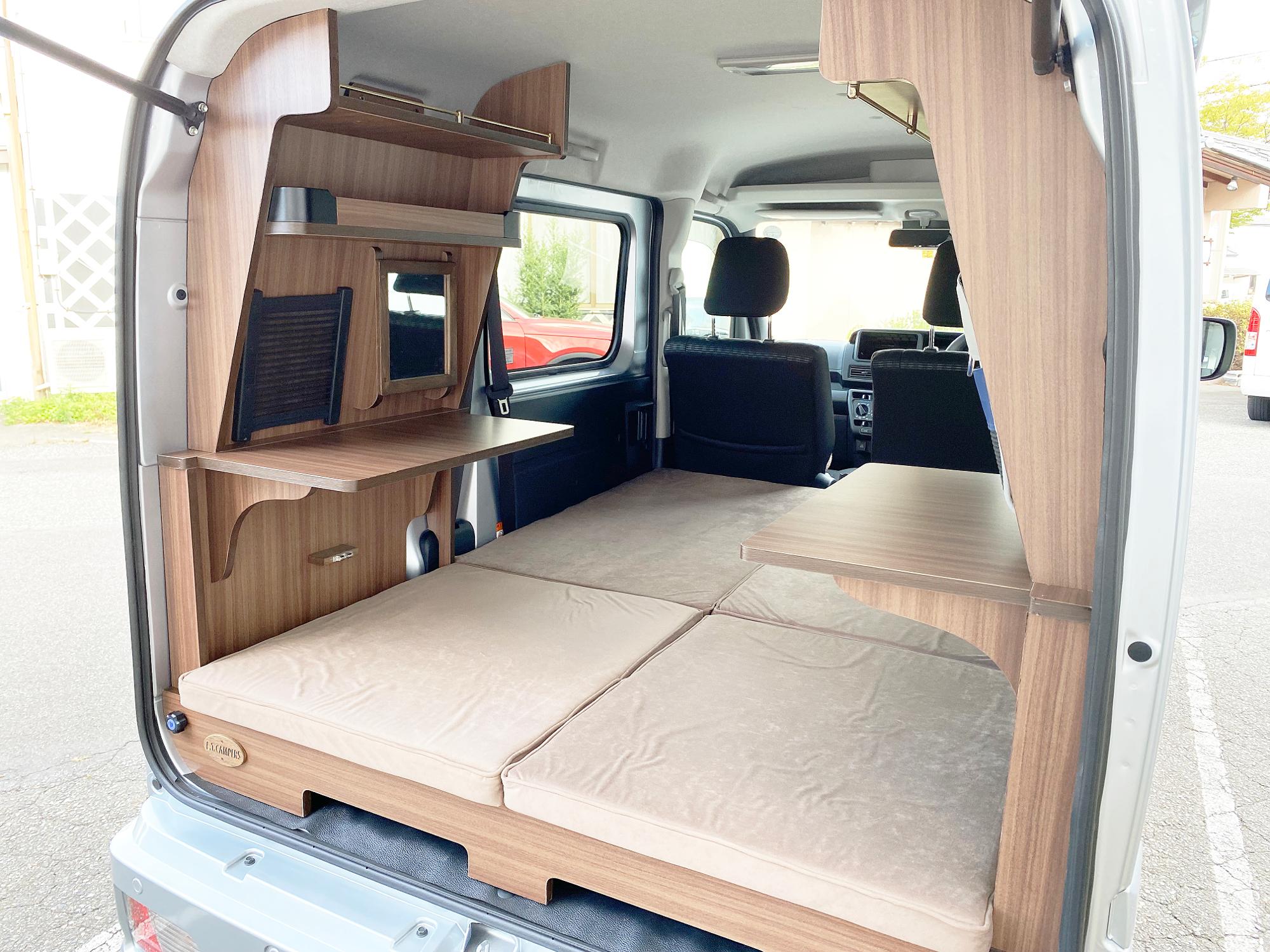 ハイゼットカーゴ 軽キャンピングカー マチュピチュ | 直流家 子供が