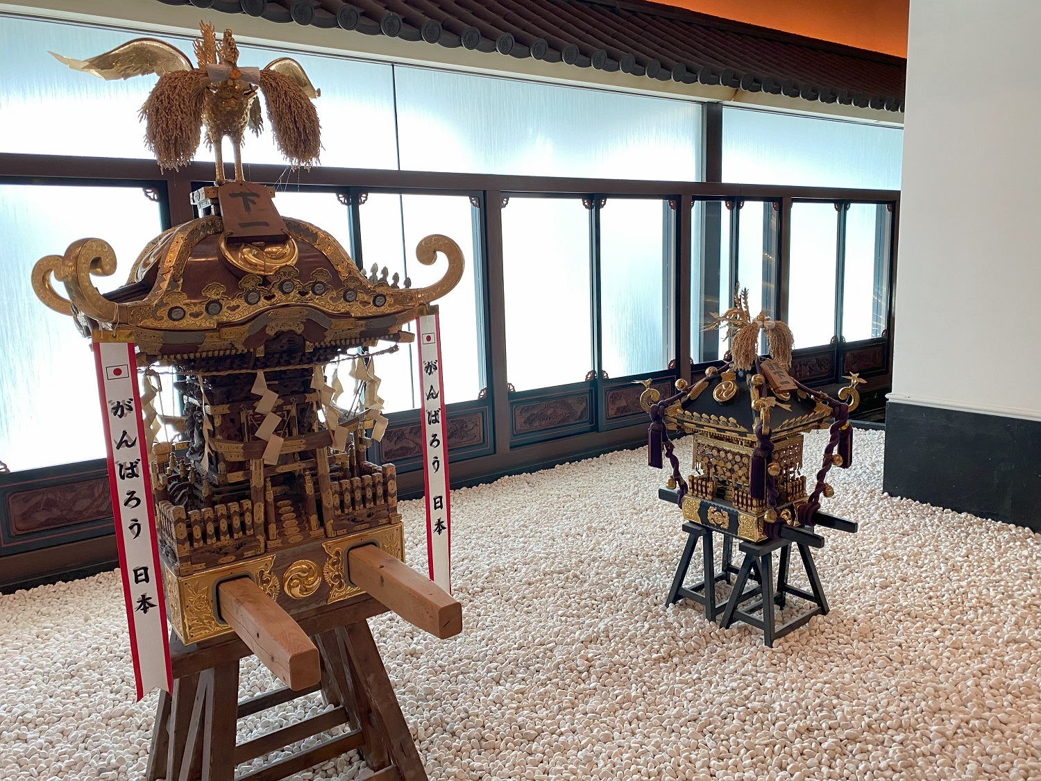 「ホテル雅叙園東京」に飾られている下目黒一丁目の御神輿