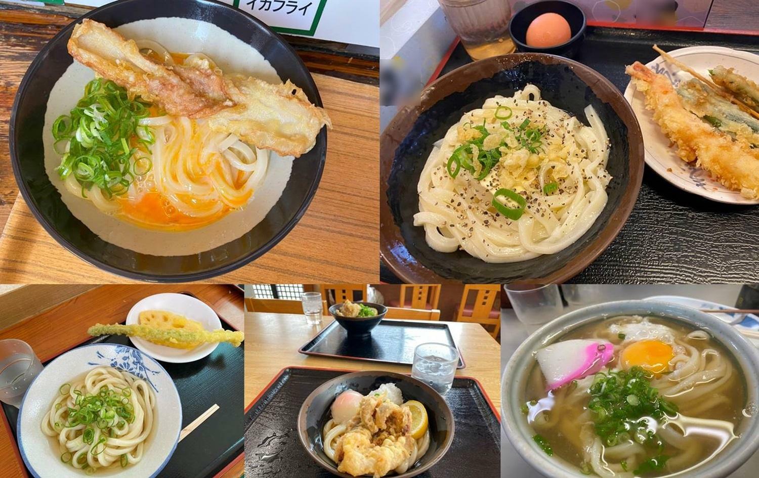 香川で楽しんできたうどん5食