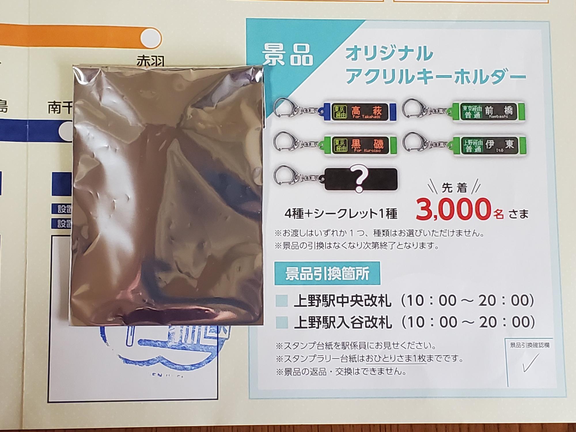 上野東京ライン開業10周年記念スタンプラリー 【全5種類フル
