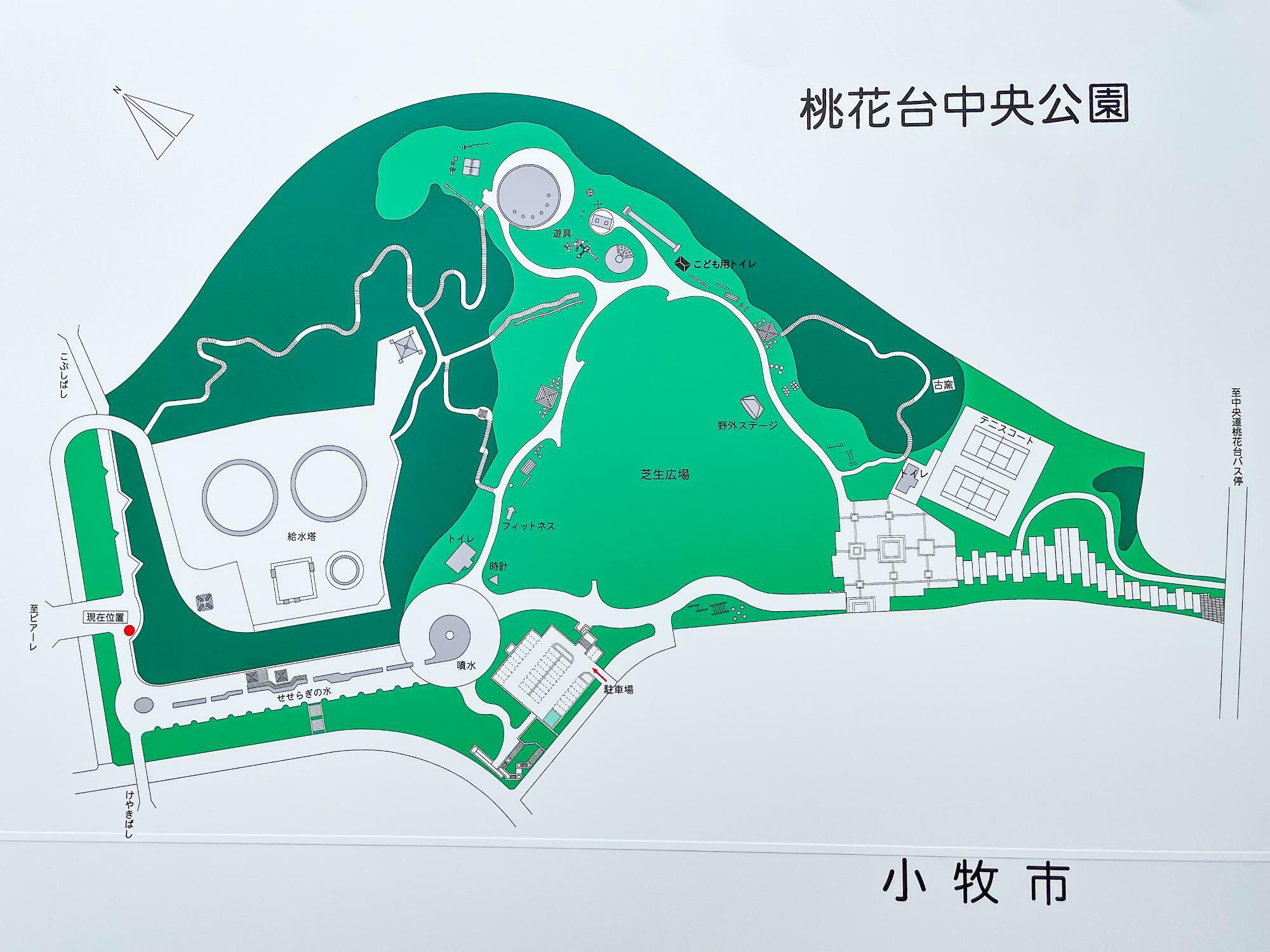 桃花台中央公園MAP