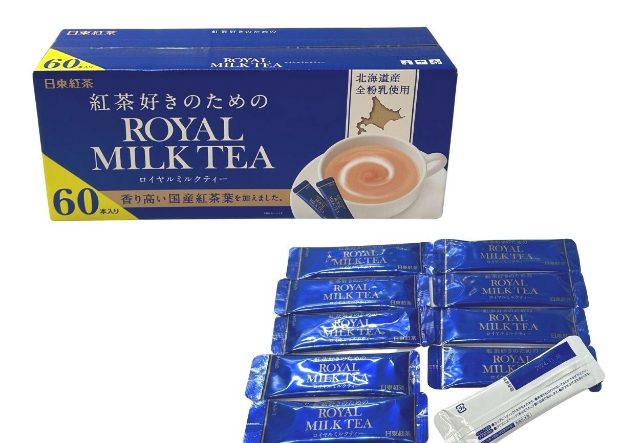 【コストコ】日東紅茶　紅茶好きのためのロイヤルミルクティー　60本入
