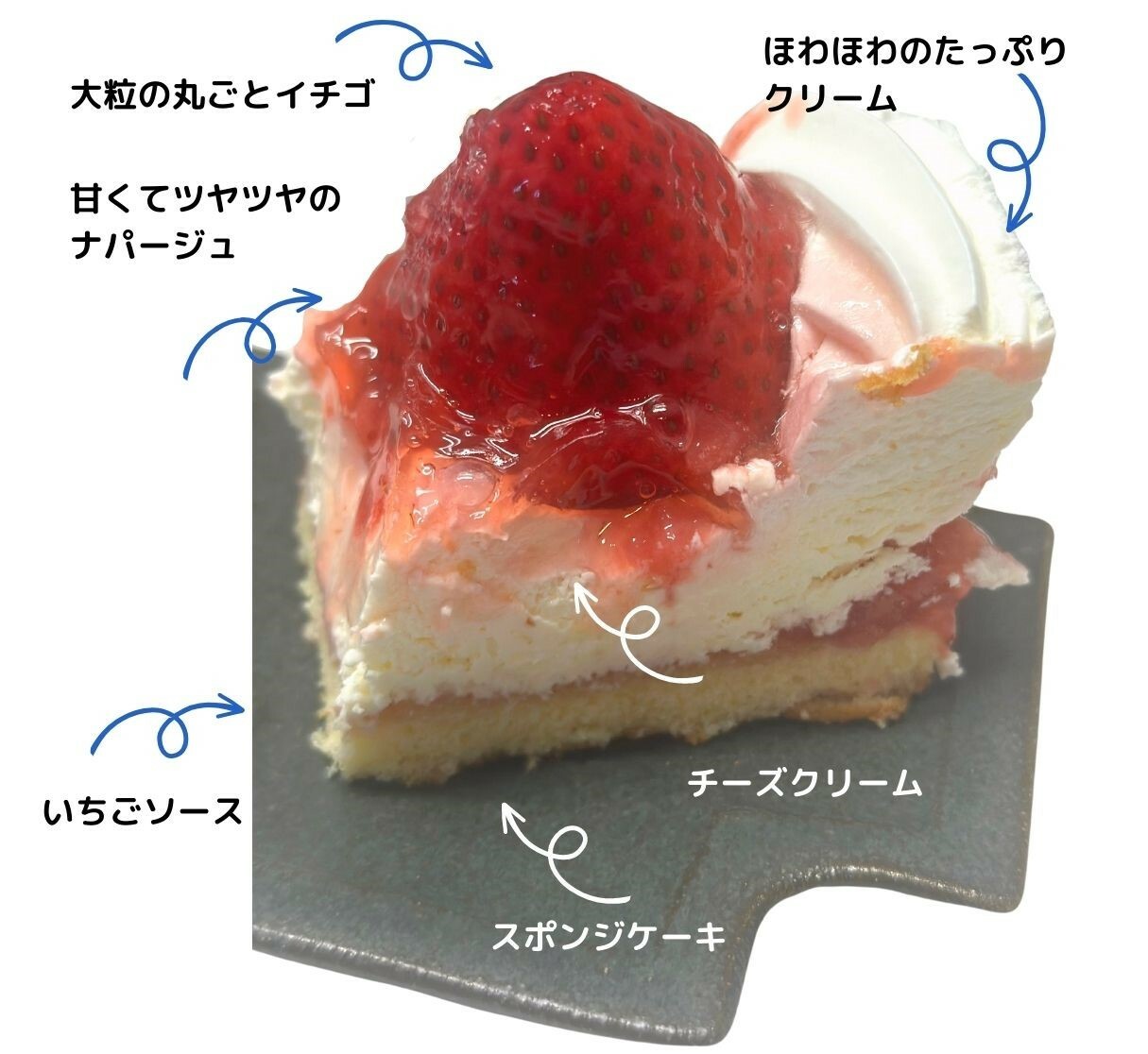 【コストコ】ストロベリーチーズクリームケーキ　断面